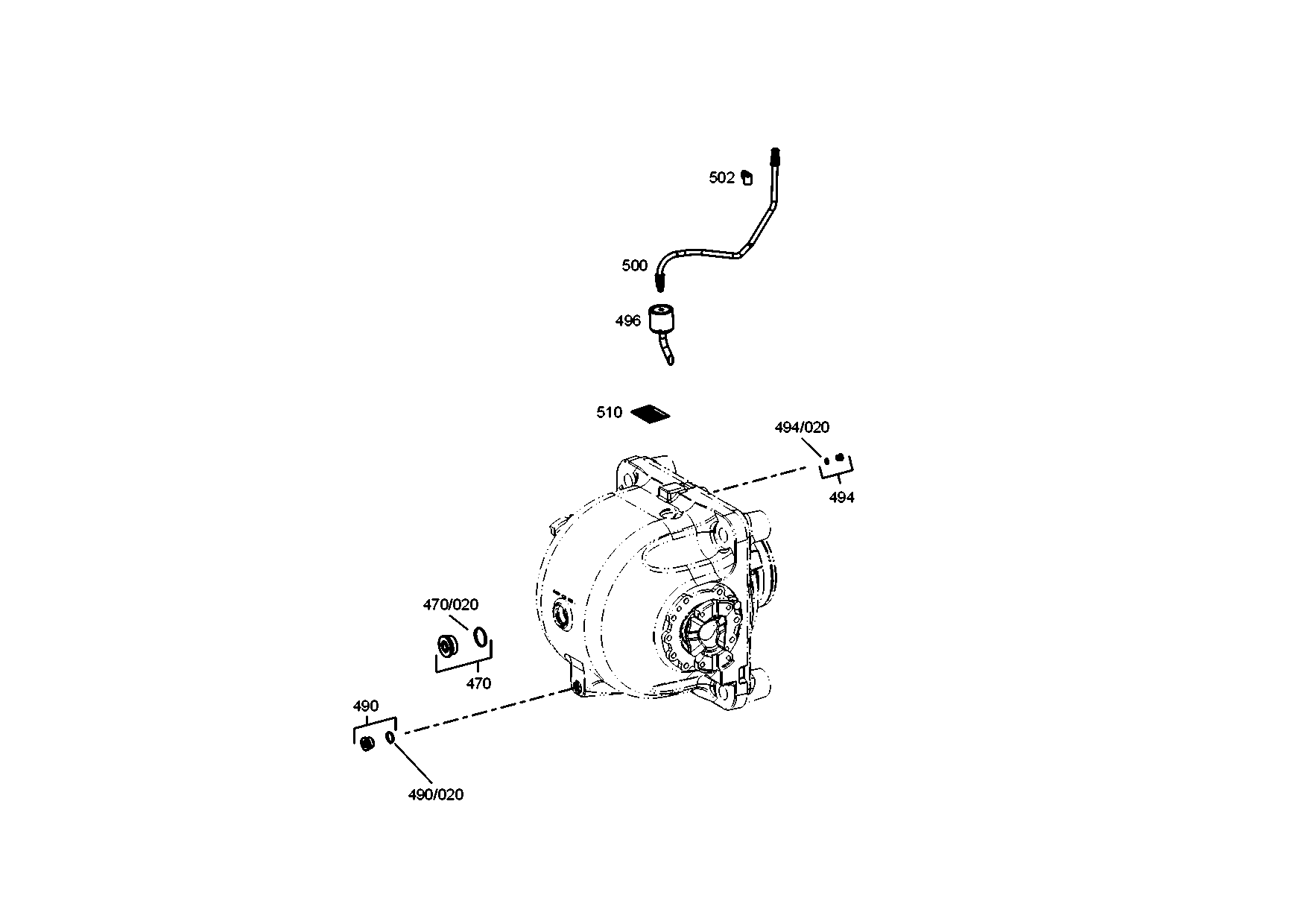 drawing for DOOSAN 503734 - BREATHER (figure 2)