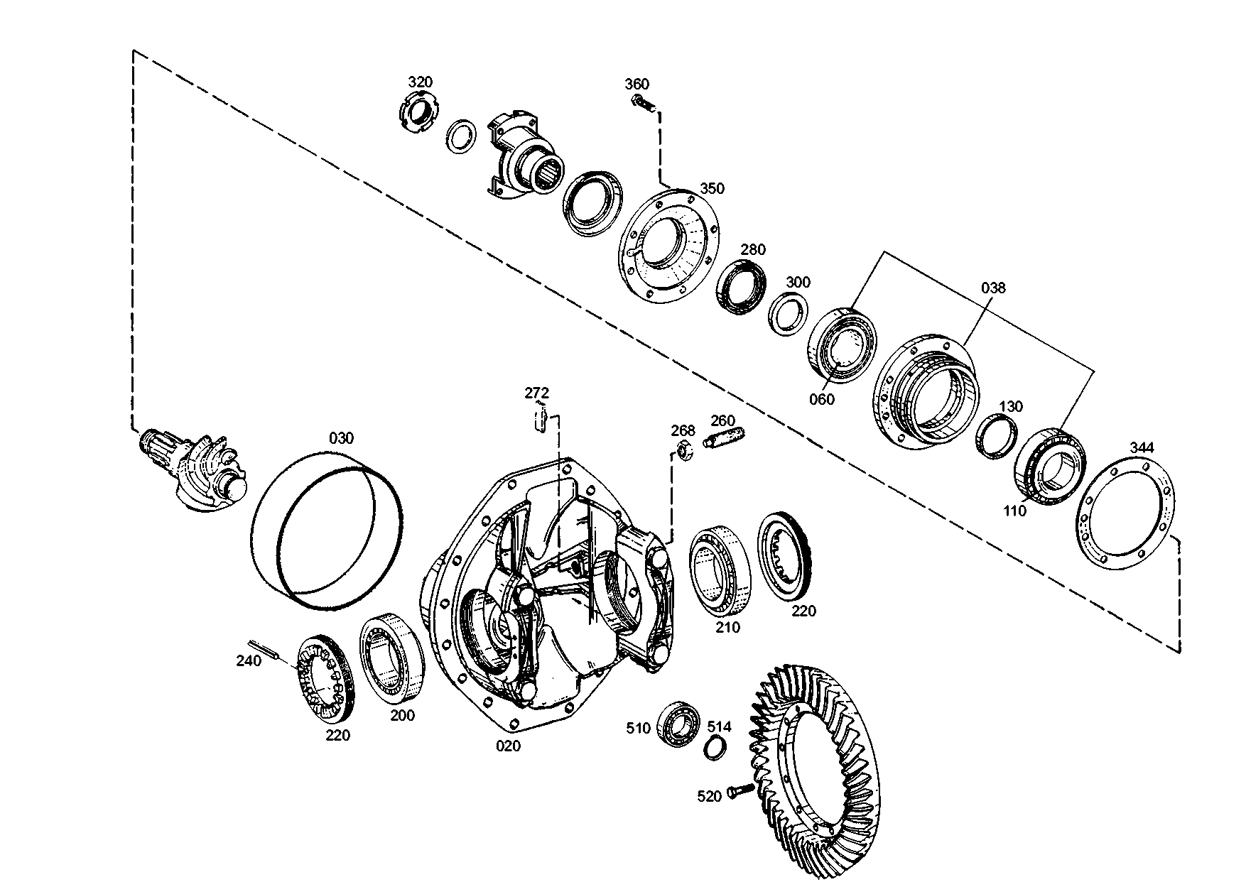 drawing for JOHN DEERE T198016 - BEARING BUSH (figure 5)