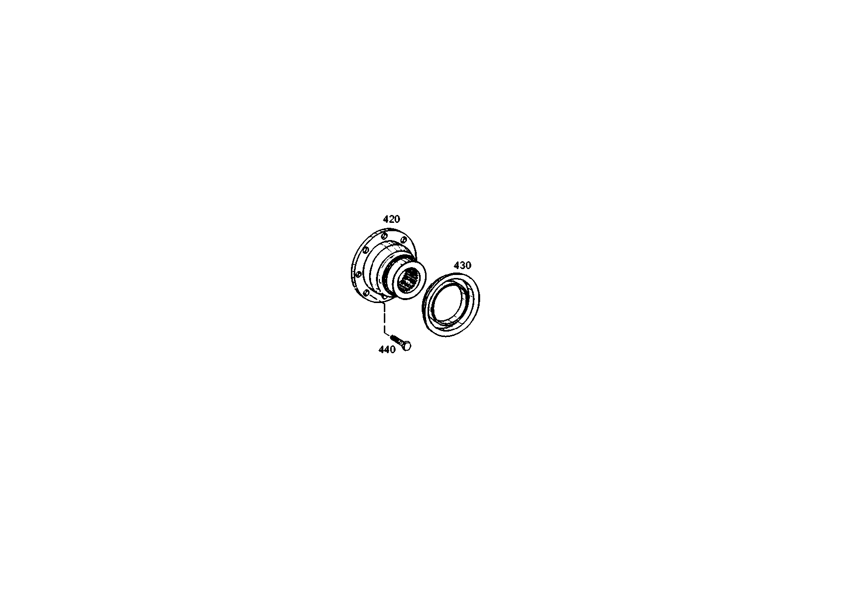 drawing for AGCO V35068300 - INPUT FLANGE (figure 5)