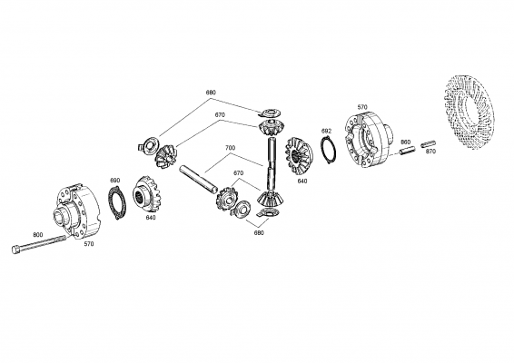 drawing for JLG INDUSTRIES, INC. 7012263 - THRUST WASHER (figure 5)