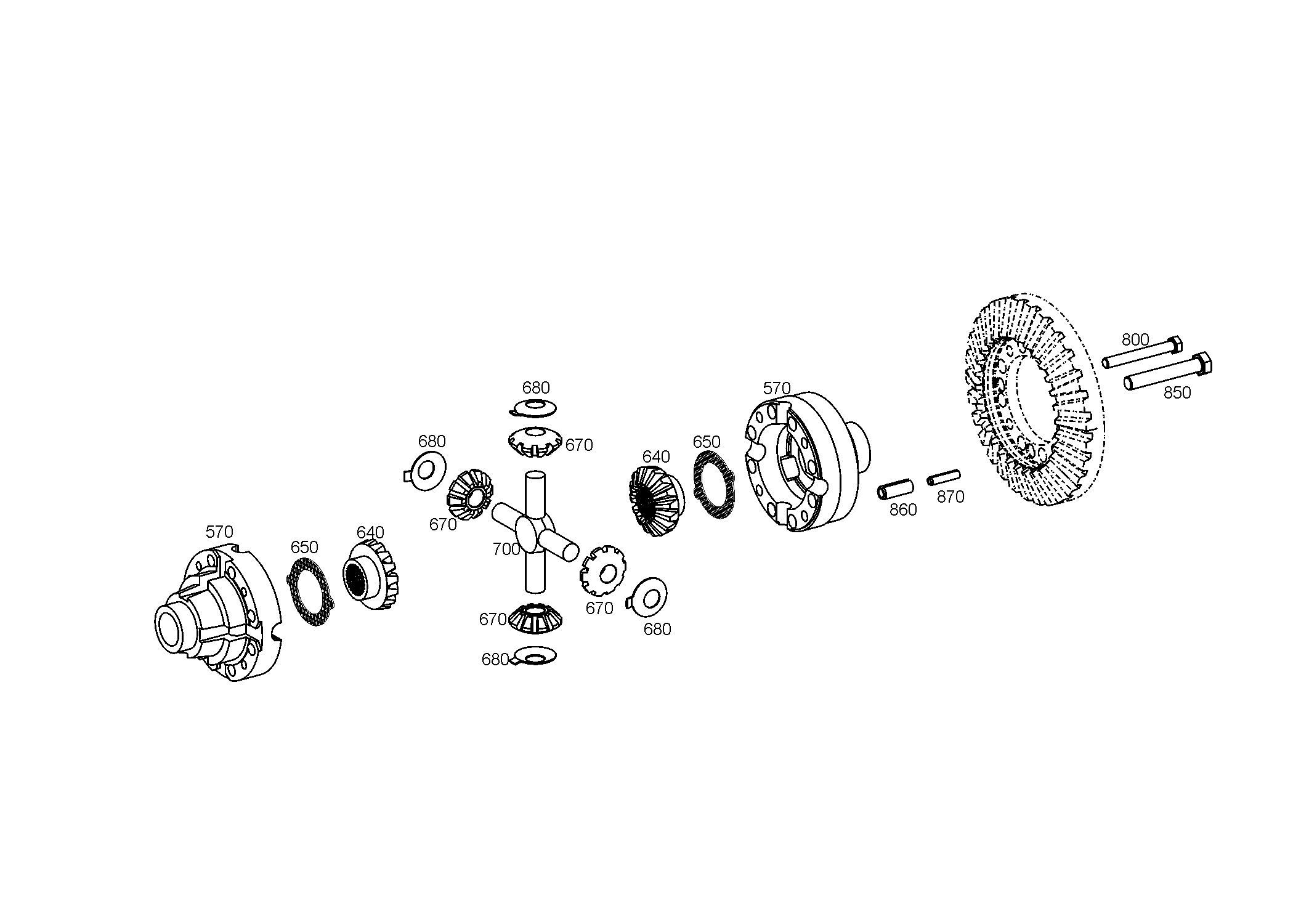 drawing for HITACHI 7014769 - AXLE BEVEL GEAR (figure 4)