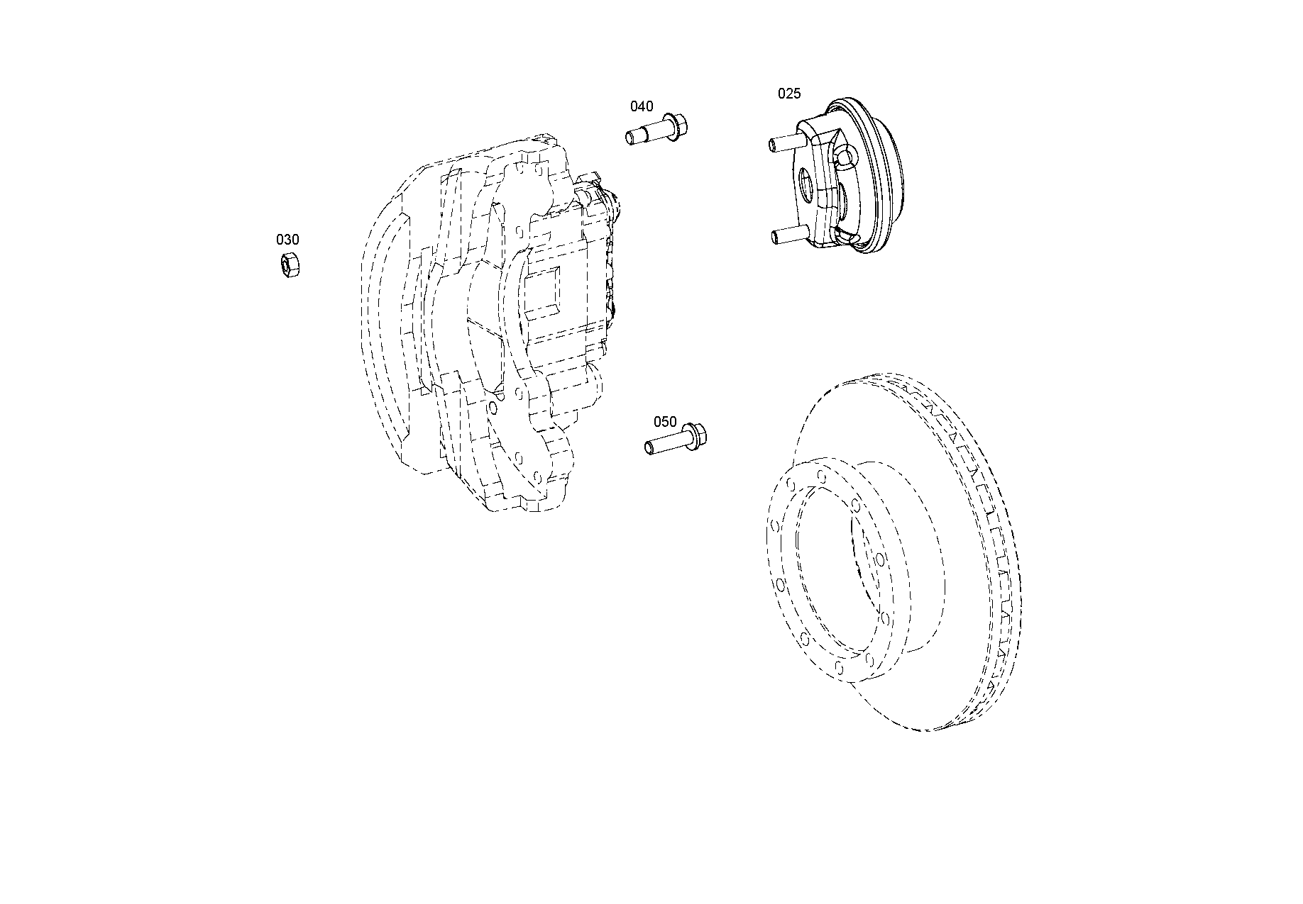 drawing for EVOBUS 82850005100 - BRAKE BLOCK (figure 2)