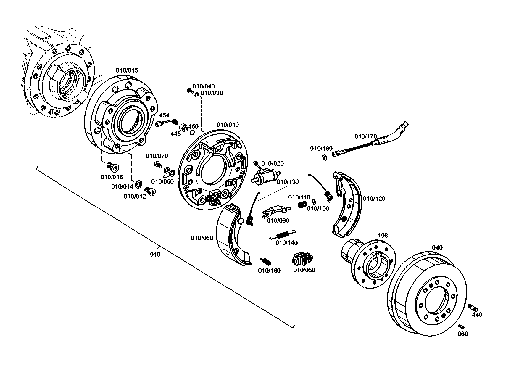 drawing for VOLVO ZM 2910150 - RESETTING DEVICE (figure 1)