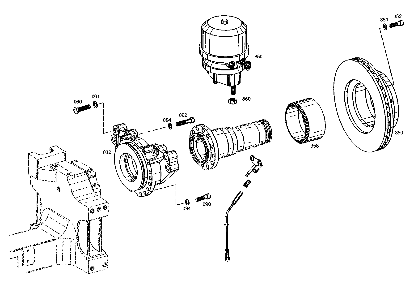 drawing for EVOBUS 89130031994 - DISC BRAKE (figure 3)