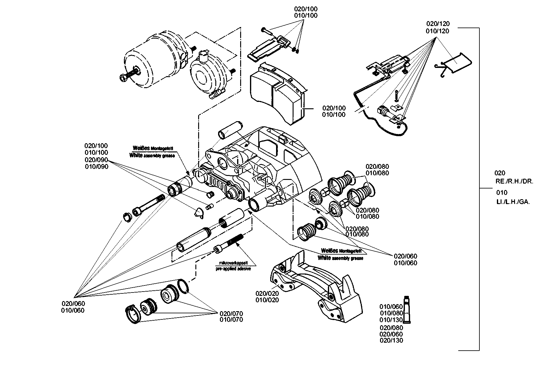 drawing for EVOBUS A0074202124 - BRAKE CYLINDER (figure 5)