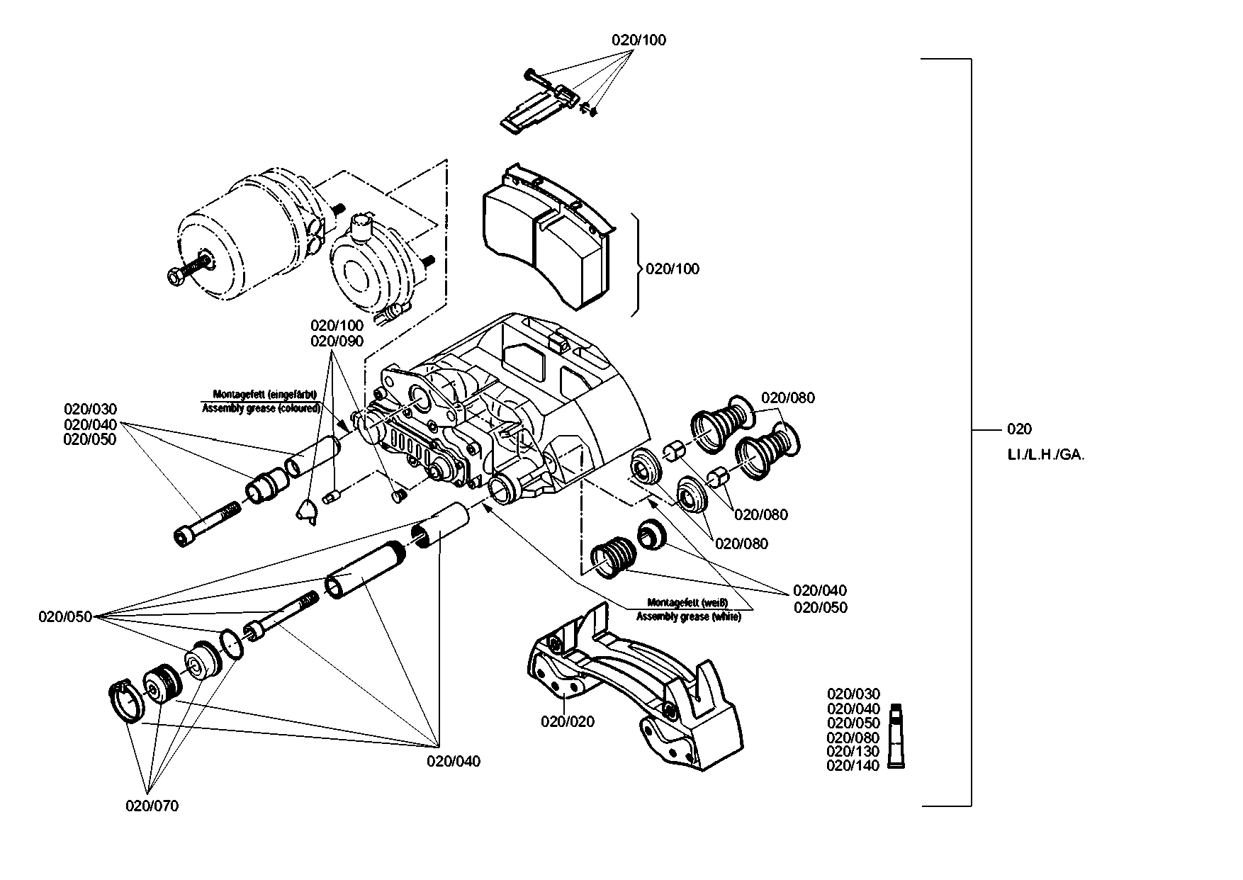 drawing for EVOBUS A6294200024 - BRAKE CYLINDER (figure 2)