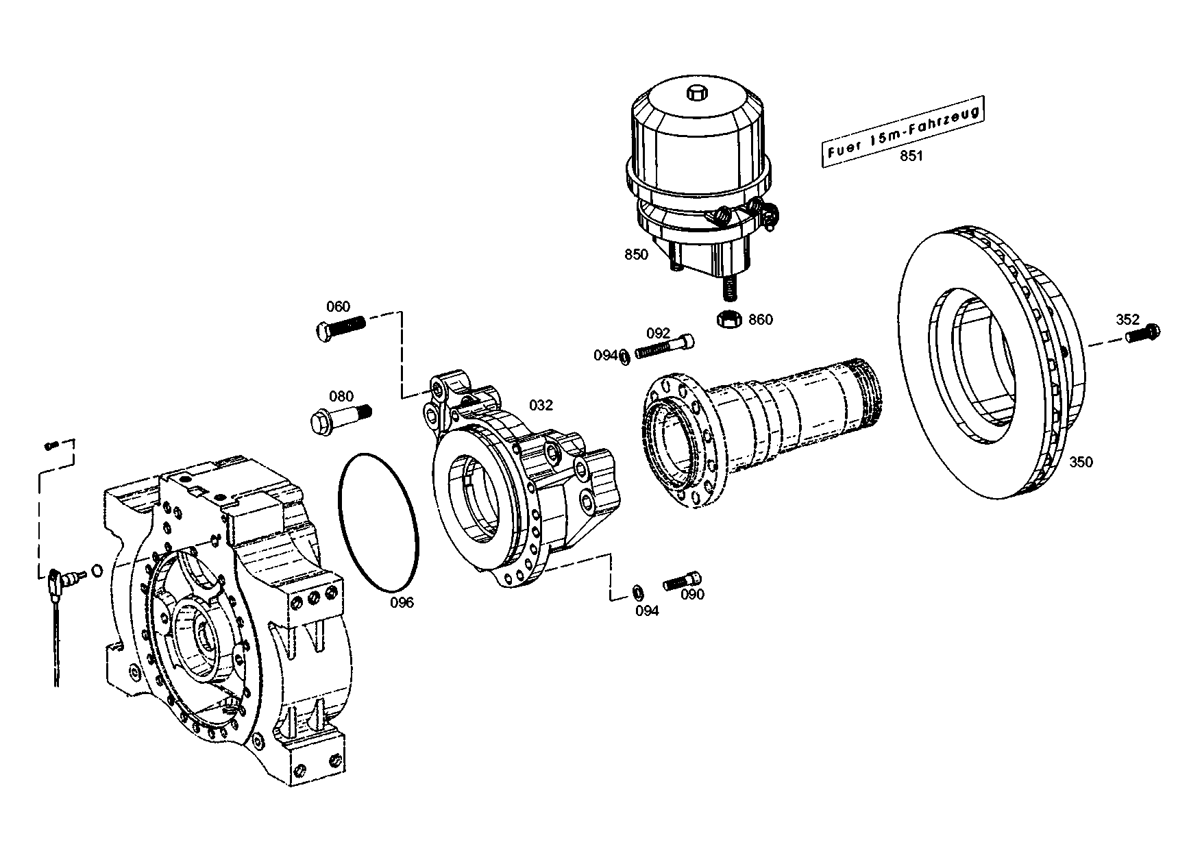 drawing for ZF 0501006851 - DISC BRAKE (figure 3)