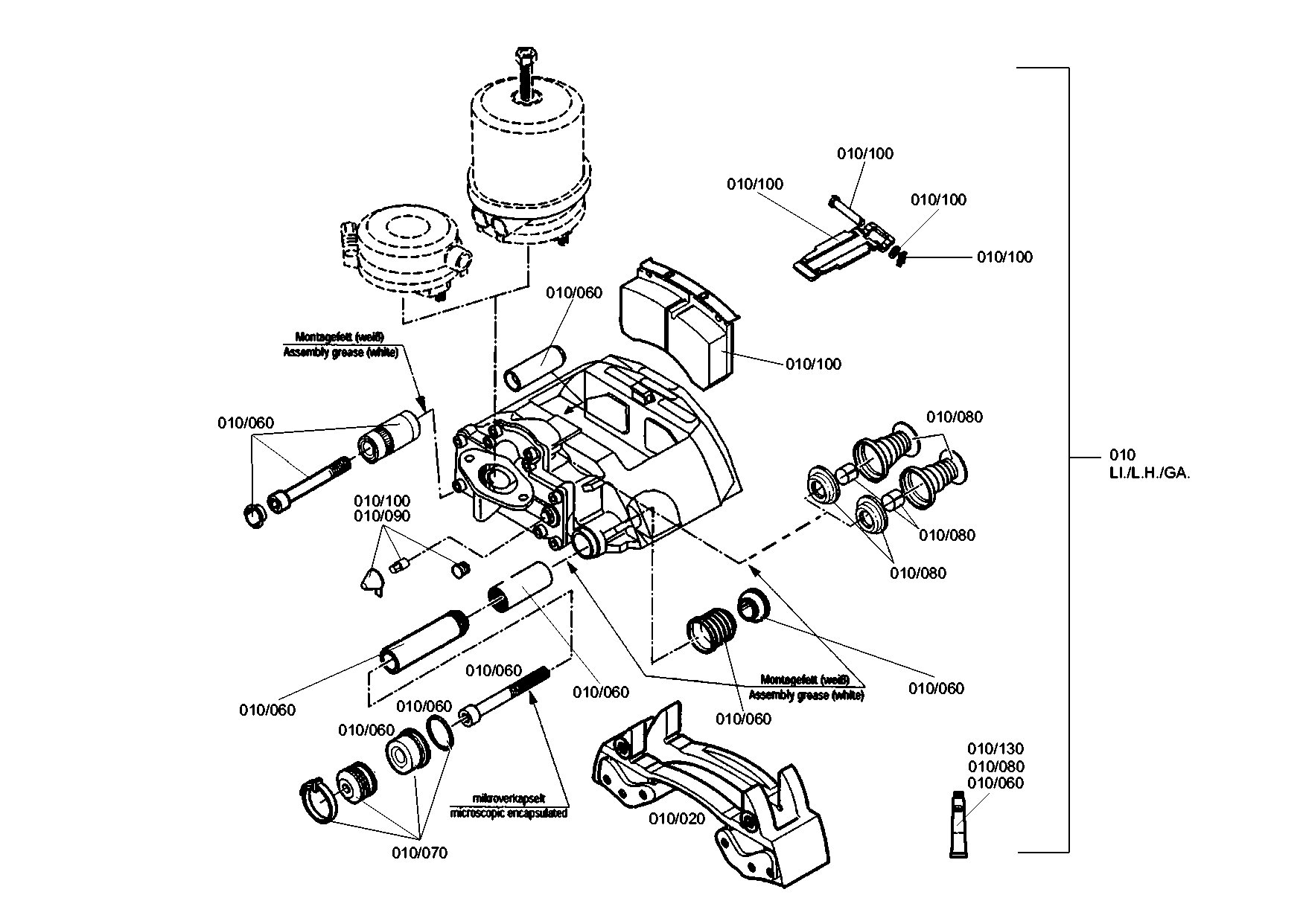 drawing for MAN 36.50804-6020 - DISC BRAKE (figure 2)