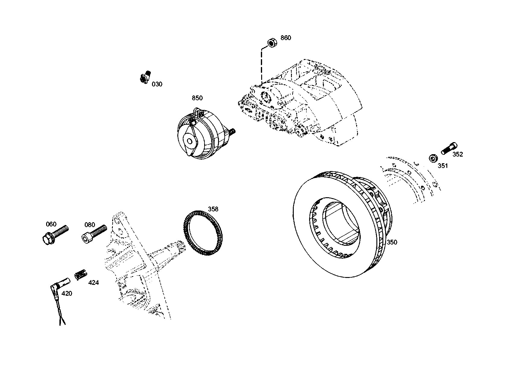 drawing for MAN 36.50800-6010 - DISC BRAKE (figure 3)