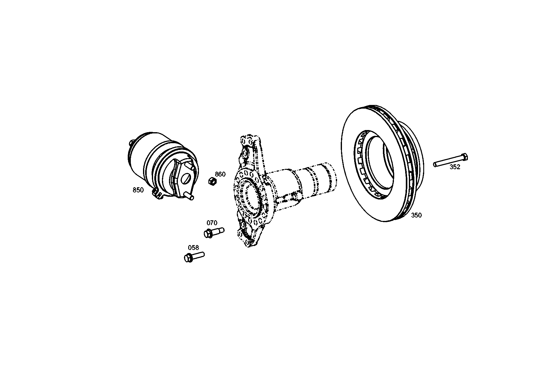 drawing for MAN 36.50804-6002 - DISC BRAKE (figure 3)