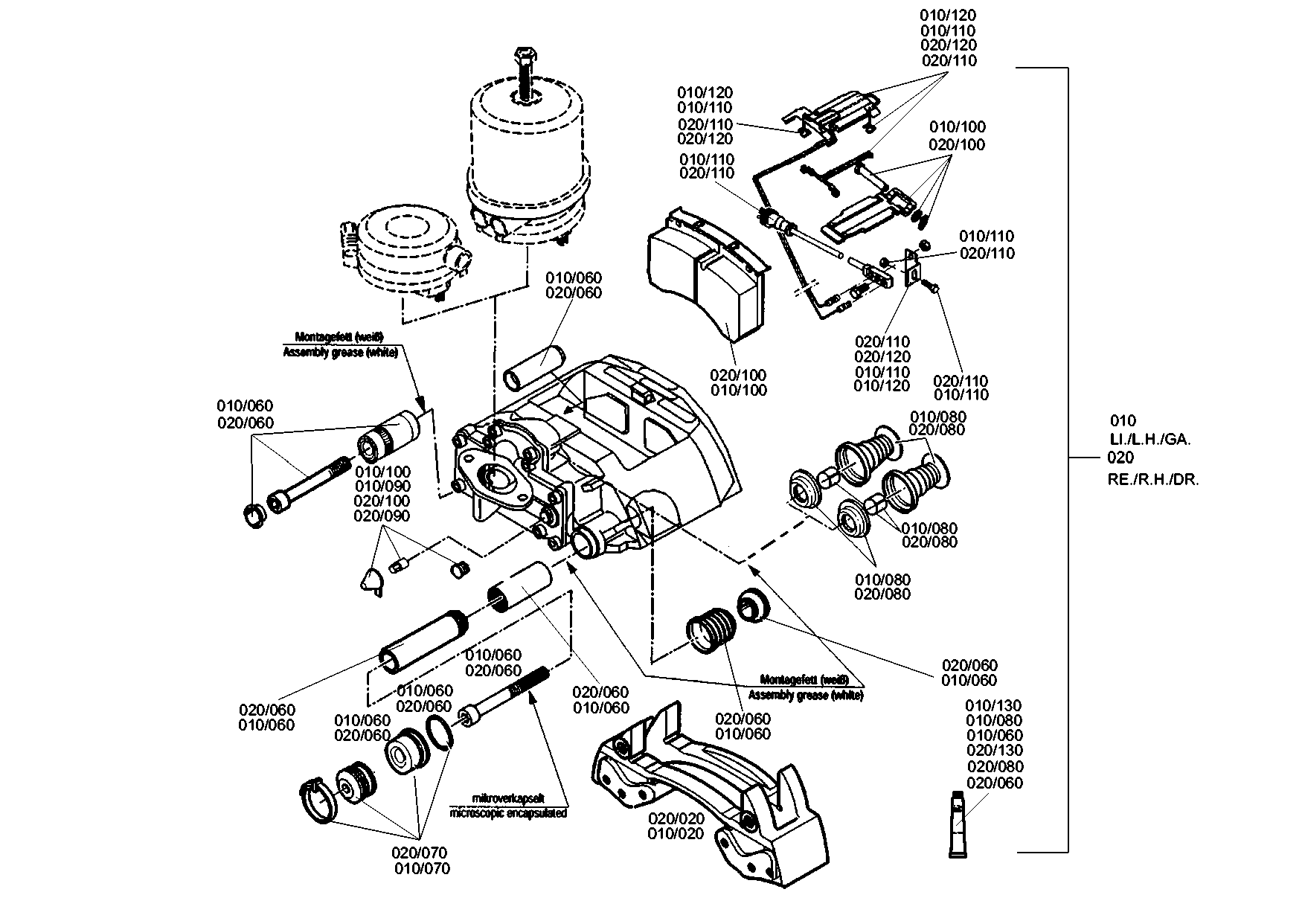 drawing for MAN 36.50804-6001 - DISC BRAKE (figure 2)