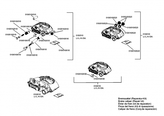 drawing for EVOBUS A6284200024 - BRAKE CYLINDER (figure 1)