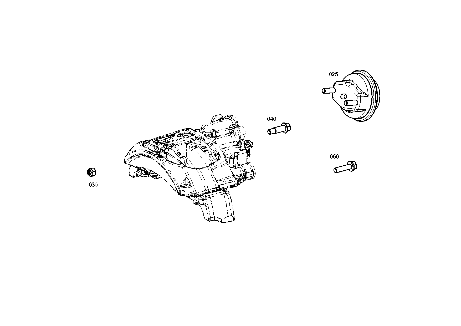 drawing for EVOBUS A6284200024 - BRAKE CYLINDER (figure 3)