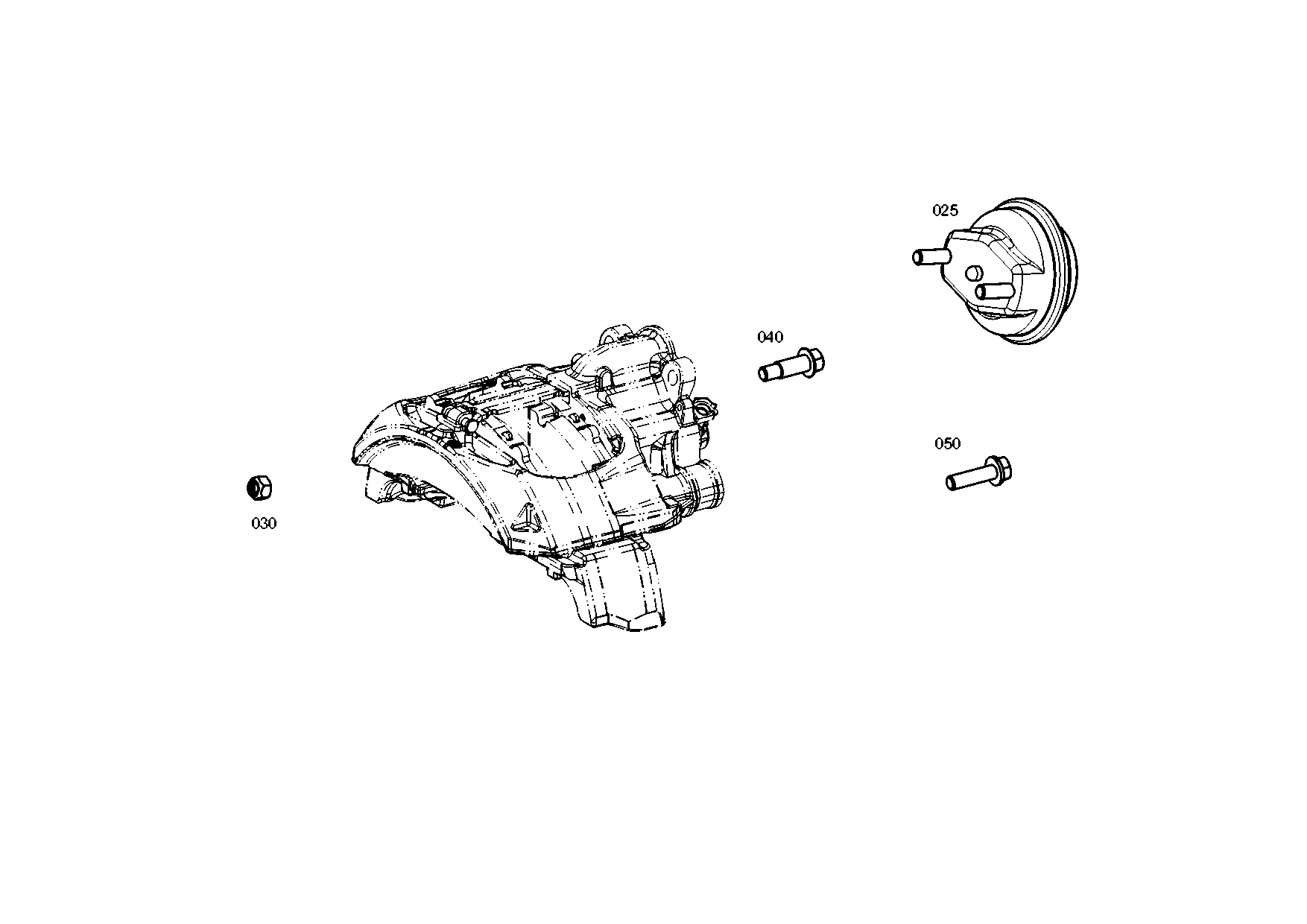 drawing for EVOBUS A6284200124 - BRAKE CYLINDER (figure 3)