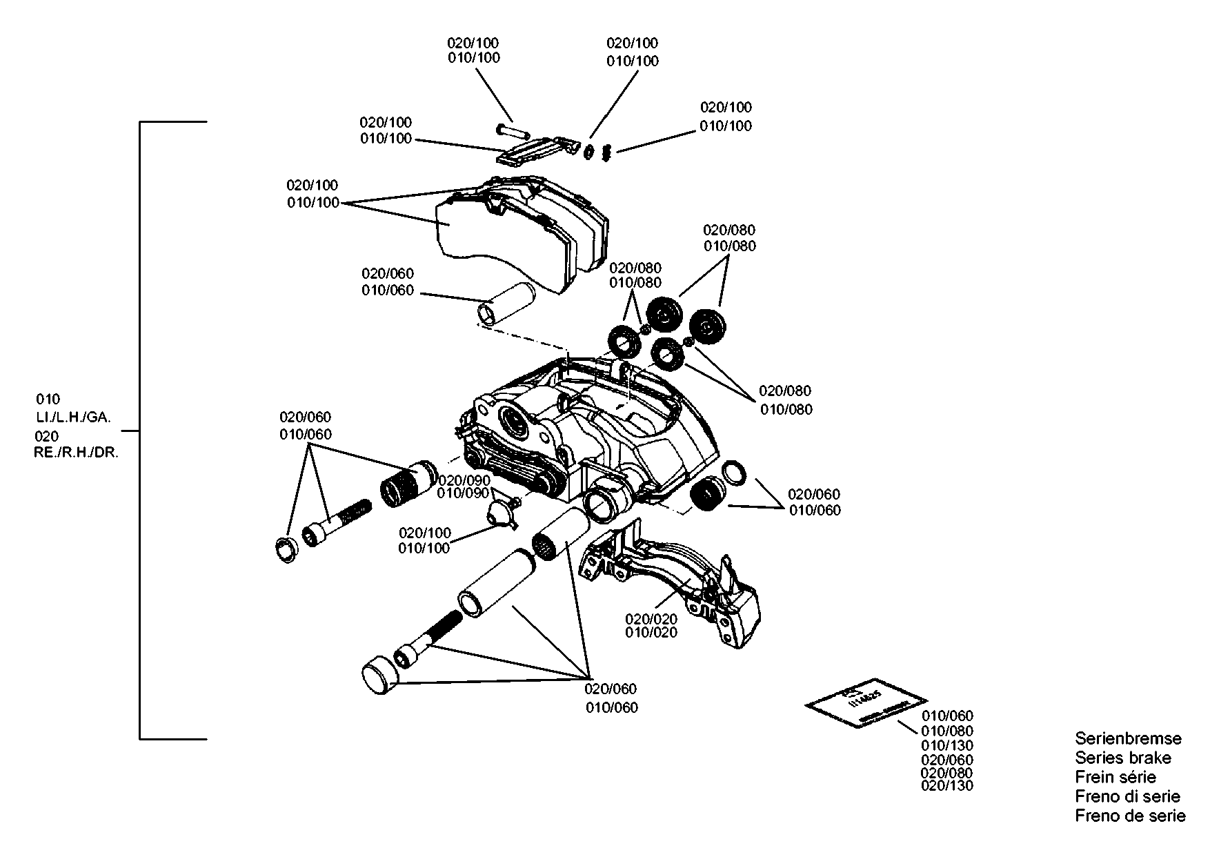 drawing for EUROBUS 85109259 - SEAL KIT (figure 2)