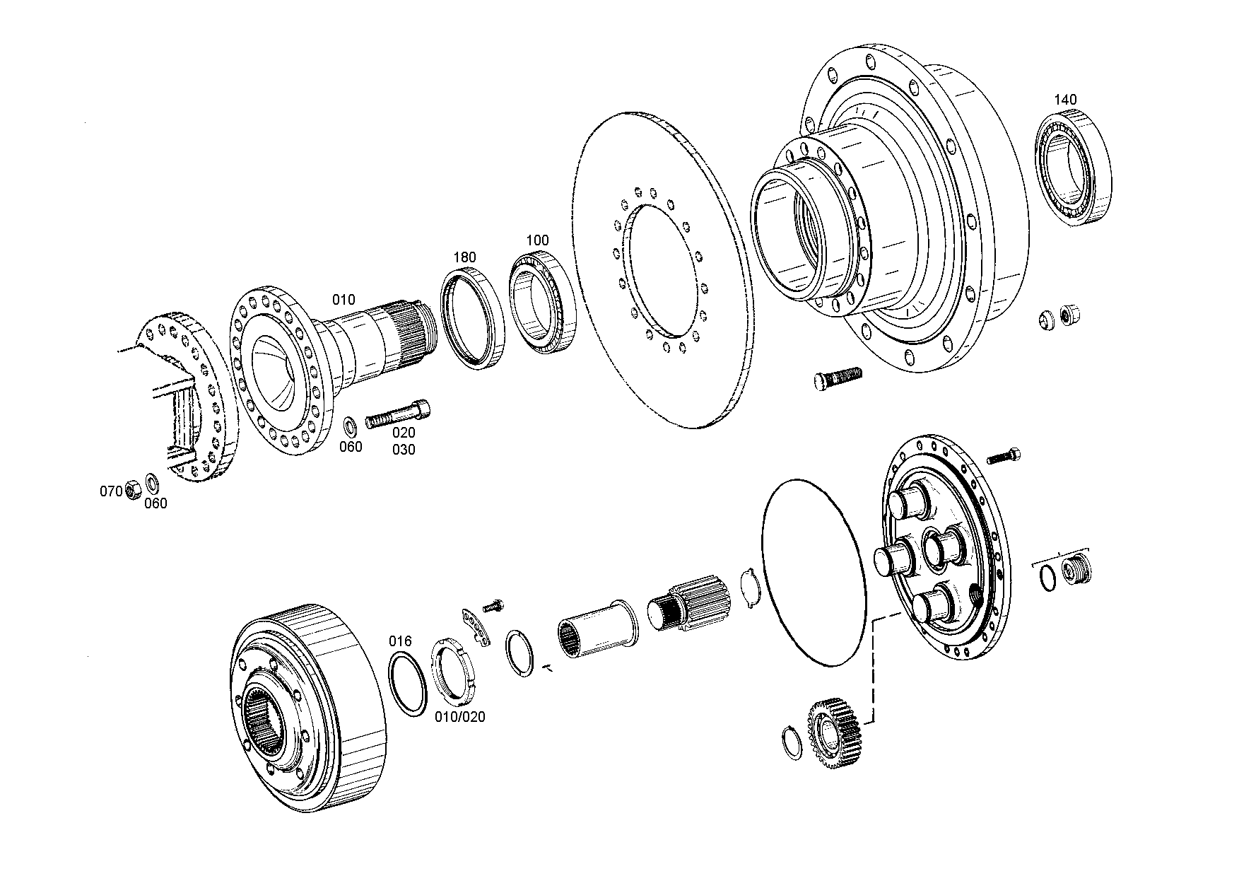 drawing for AGCO 35003300 - TAPERED ROLLER BEARING (figure 1)