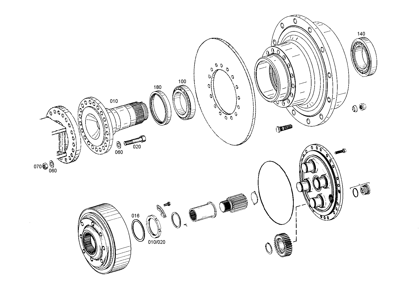 drawing for AGCO 35003300 - TAPERED ROLLER BEARING (figure 2)