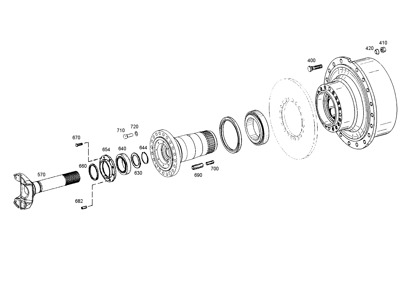 drawing for EVOBUS A0129905201 - HEXAGON SCREW (figure 1)