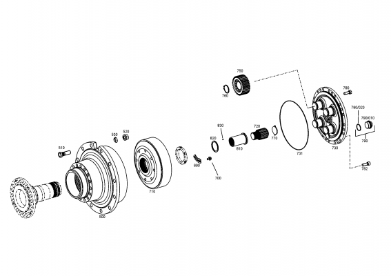 Technical drawing of DOOSAN MX153270 GROOVED PIN with dimensions and layout (figure 5)