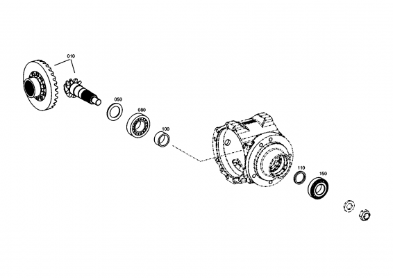 drawing for HITACHI 023485 - TAPER ROLLER BEARING (figure 4)