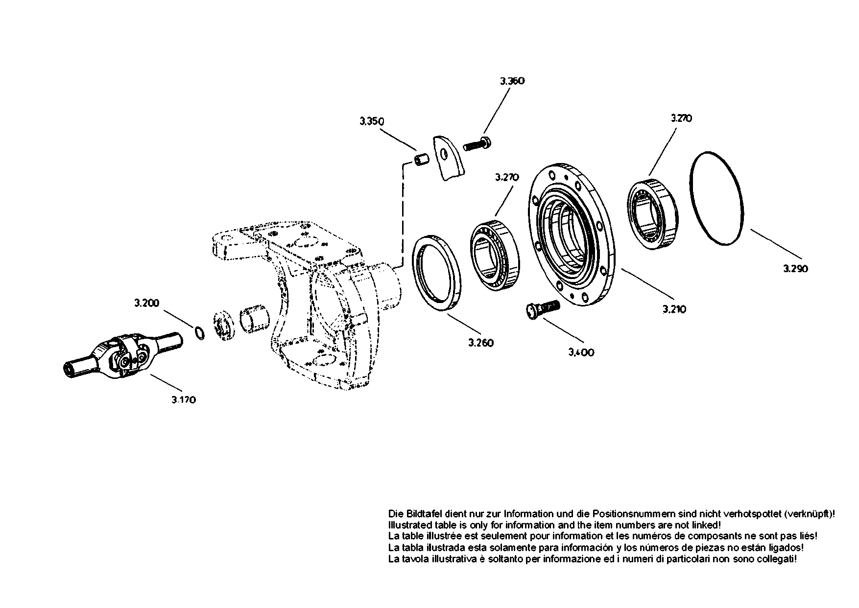 drawing for AGCO V31062500 - HUB (figure 1)