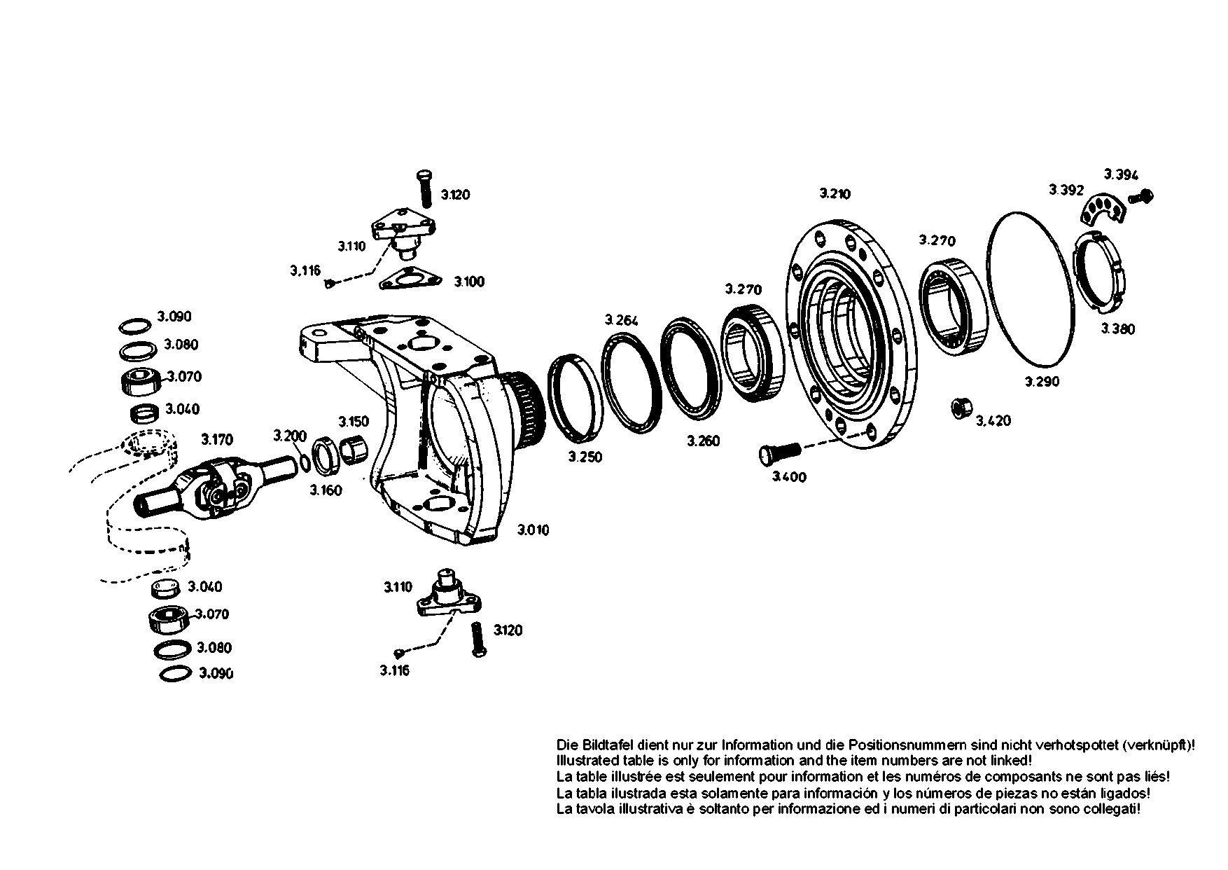 drawing for CNH NEW HOLLAND 1342717C1 - JOINT FORK (figure 1)