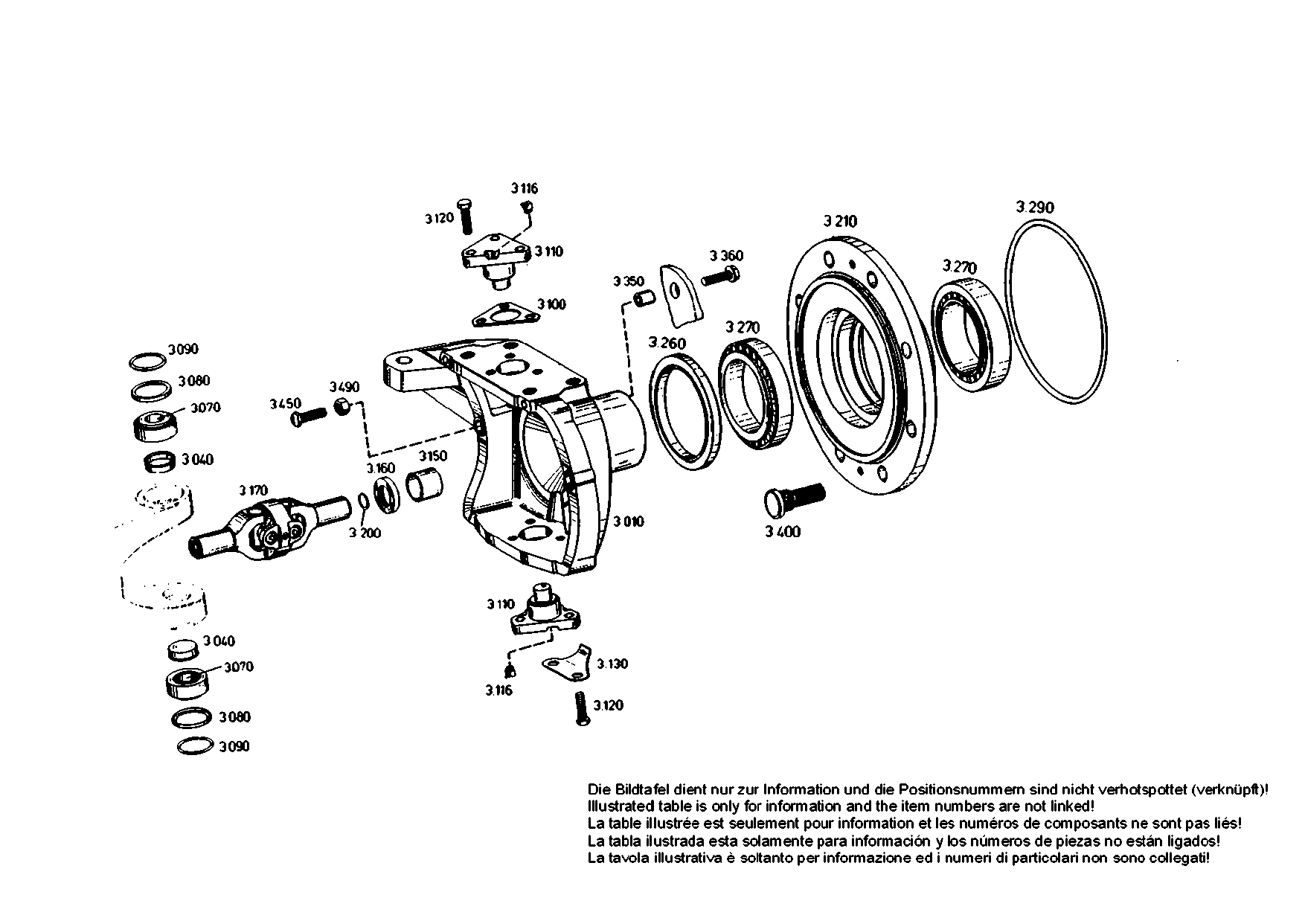 drawing for AGCO 31061900 - BEARING PIN (figure 3)