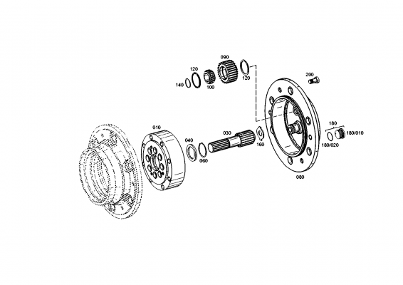 drawing for AGCO F380303020675 - THRUST WASHER (figure 1)