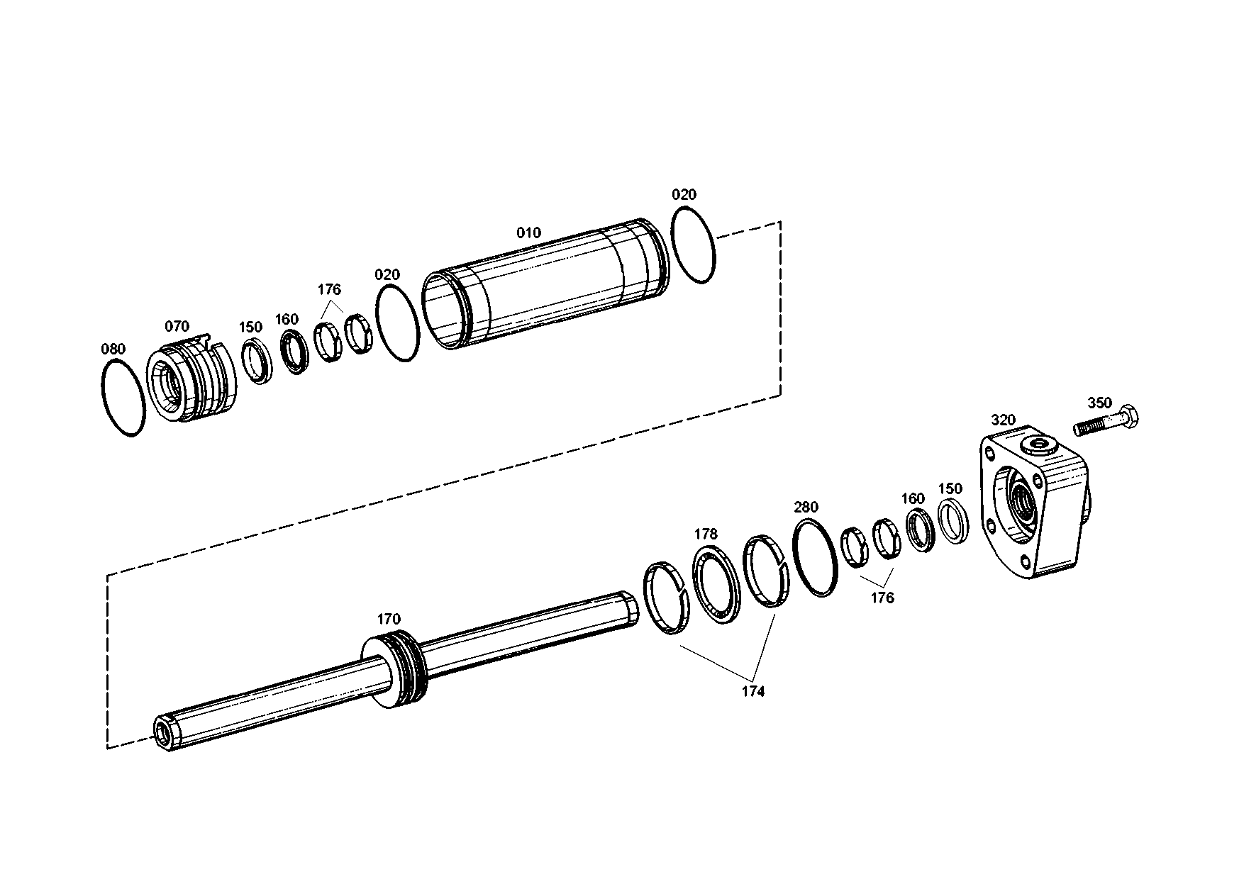 drawing for LIEBHERR GMBH 7619861 - WASHER (figure 1)