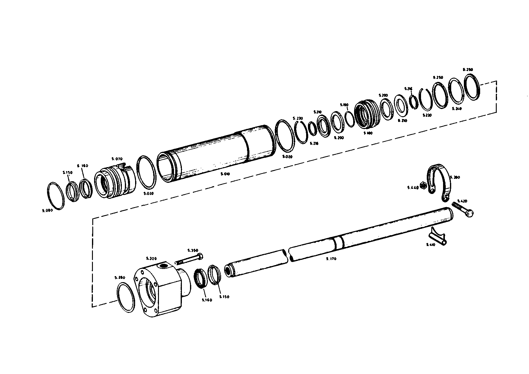 drawing for BOMAG H-1000000949 - SCRAPER (figure 5)