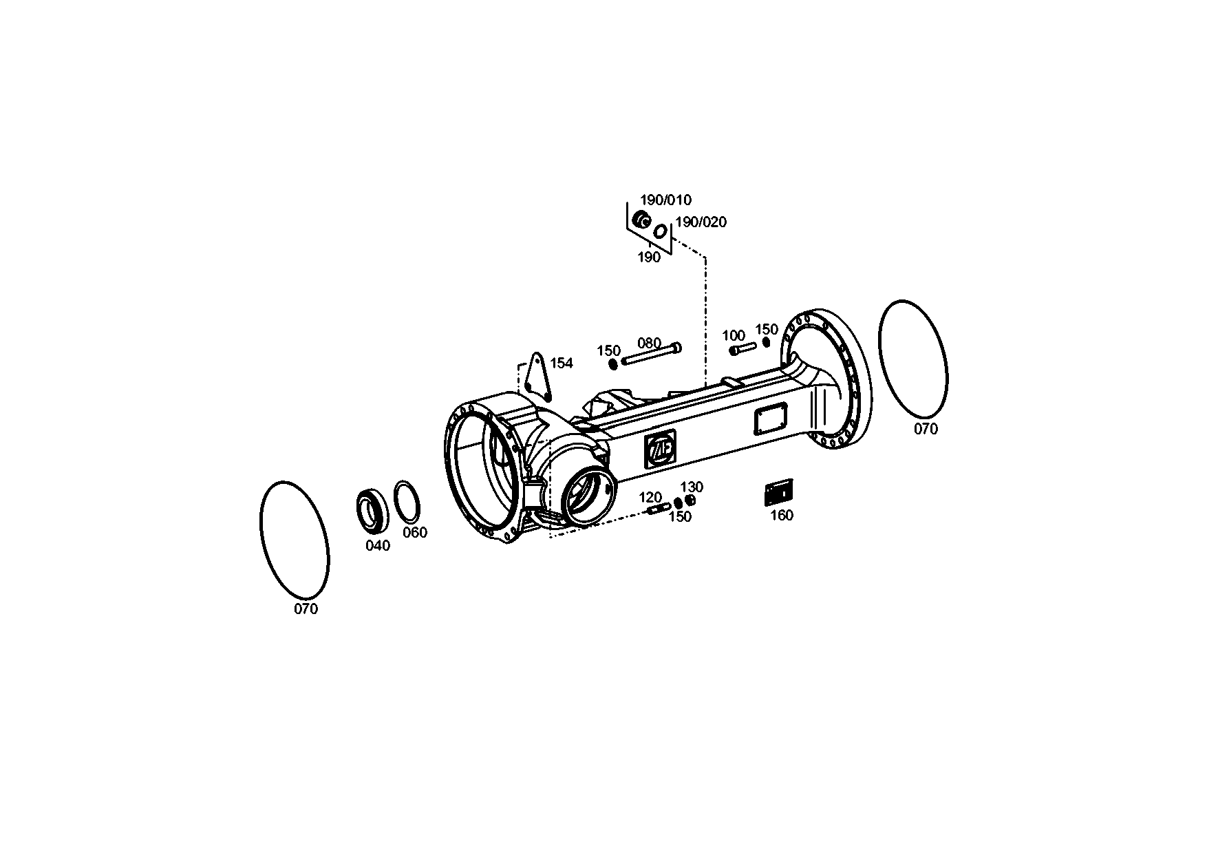 drawing for IVECO 5001022029 - FIXING PLATE (figure 1)