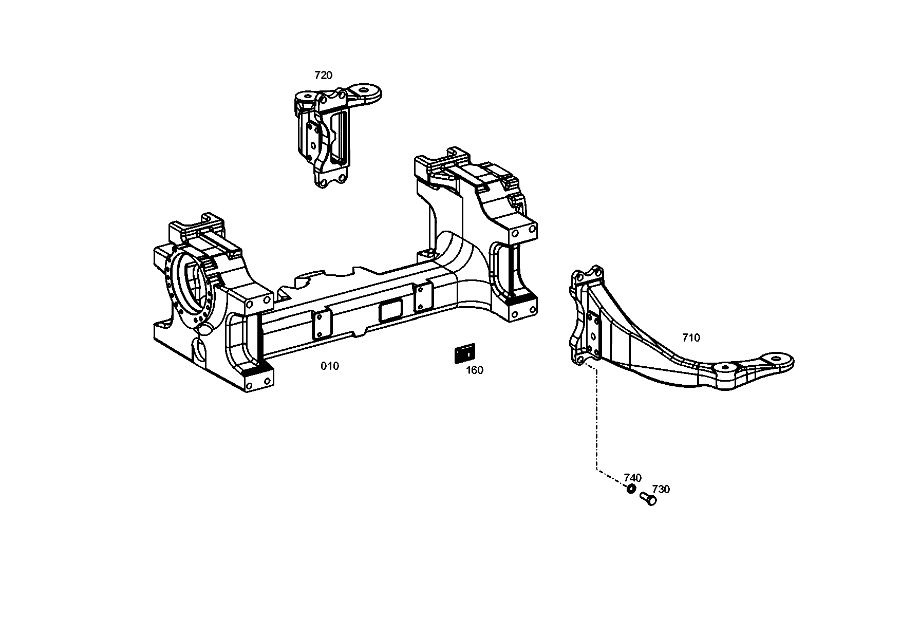 drawing for EVOBUS A0003200970 - SPRING CARRIER (figure 1)