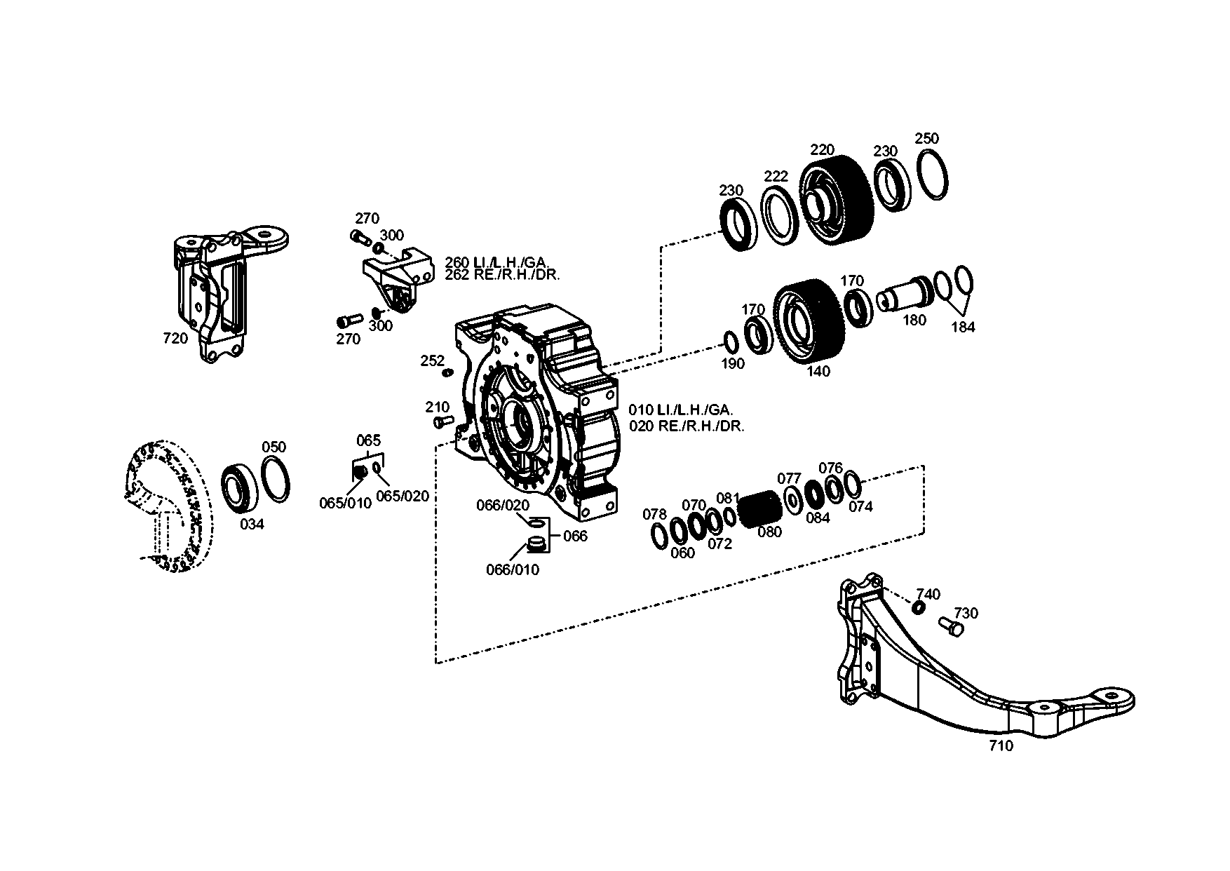 drawing for IVECO 42562761 - GANTRY HOUSING (figure 1)