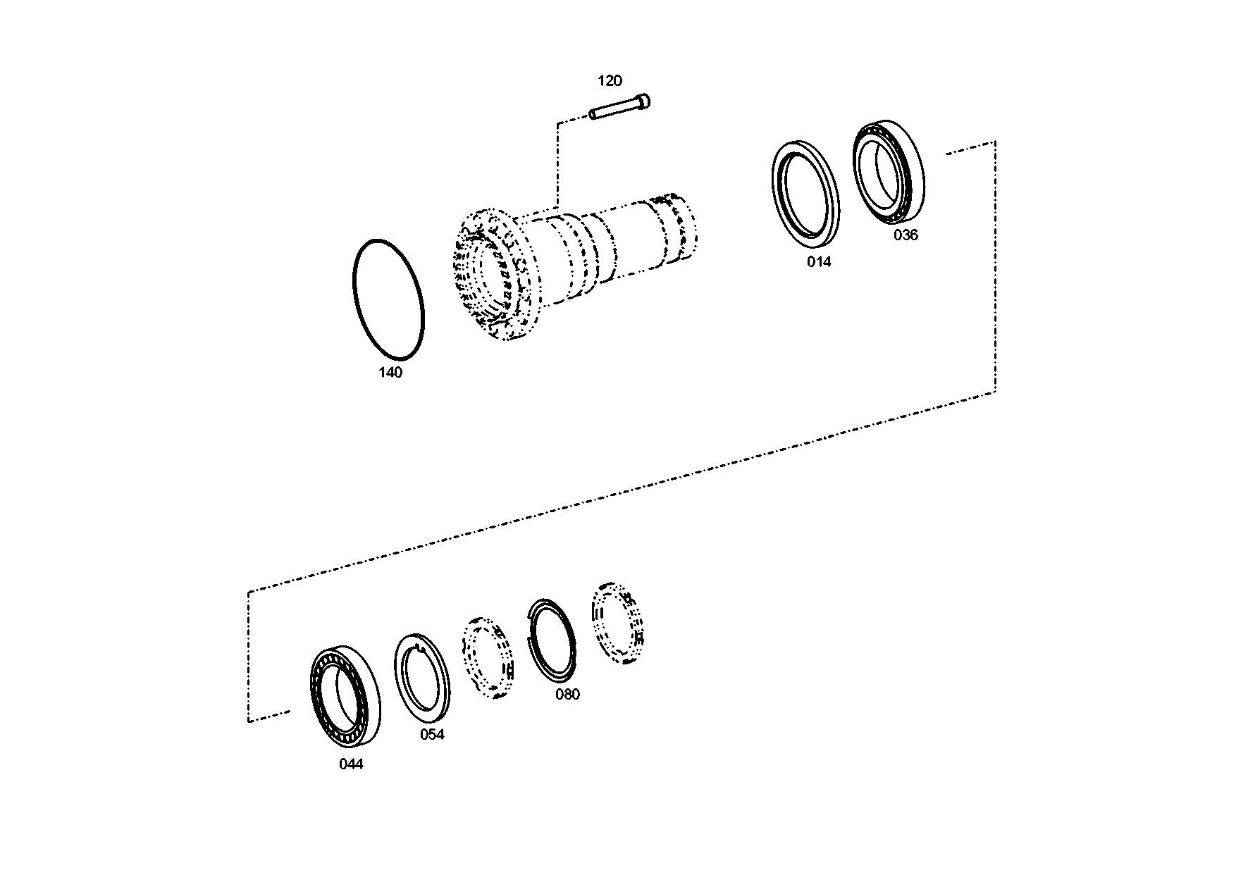 drawing for ZF Countries 35B2 - TA.ROLLER BEARING (figure 5)