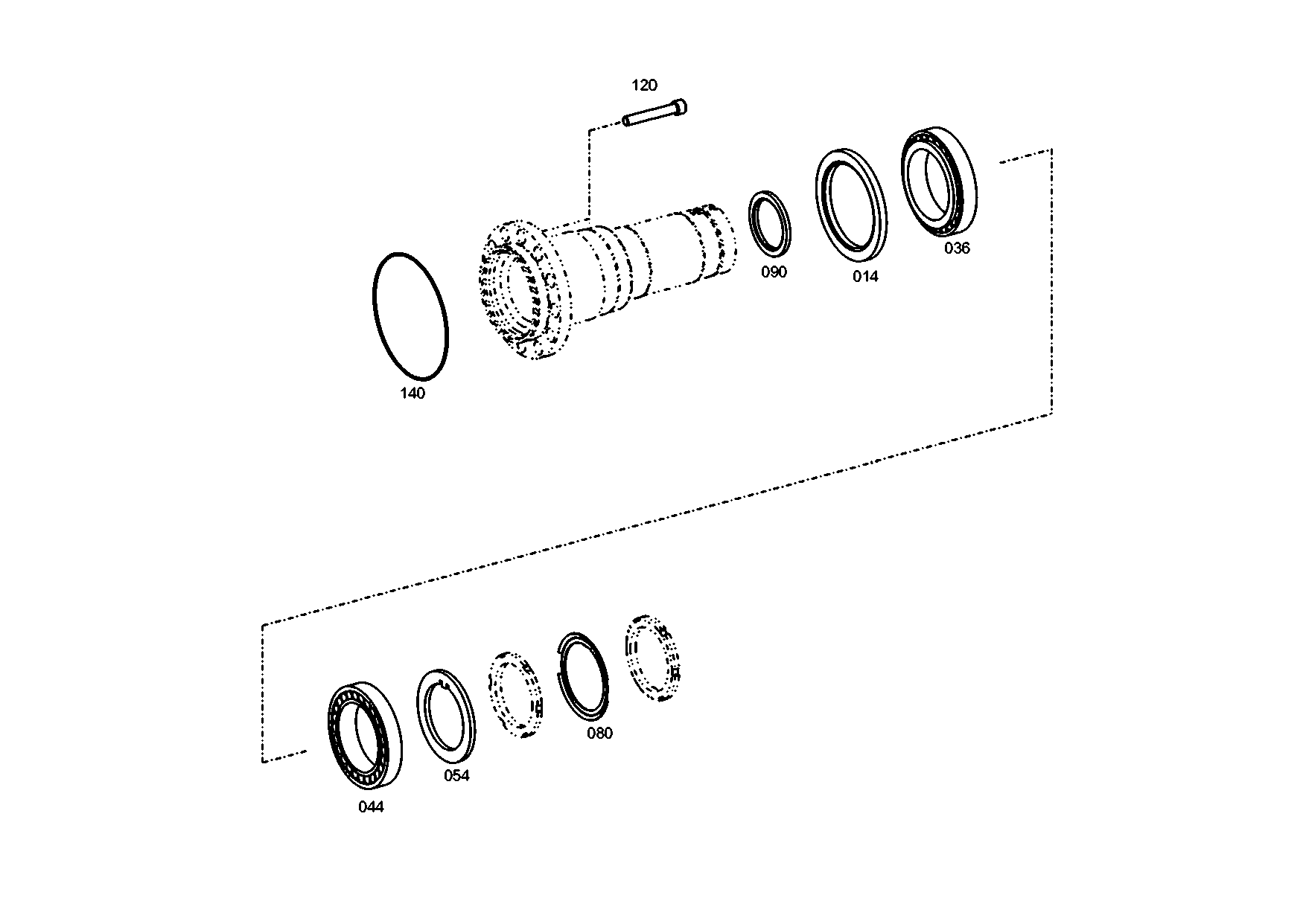 drawing for EVOBUS A0249975547 - SHAFT SEAL (figure 2)