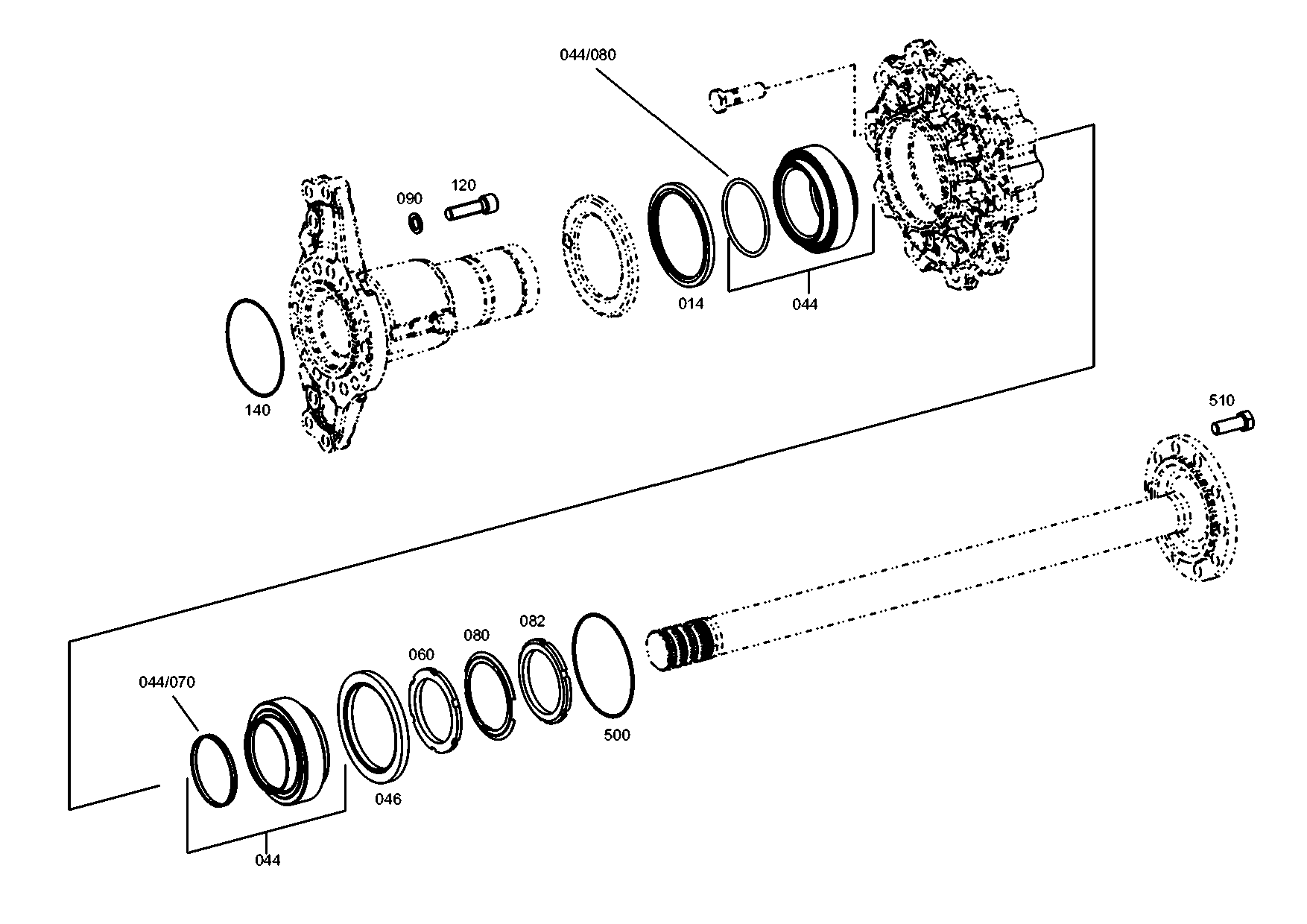 drawing for DAIMLER AG A0149970246 - WELLENDICHTRING (figure 1)