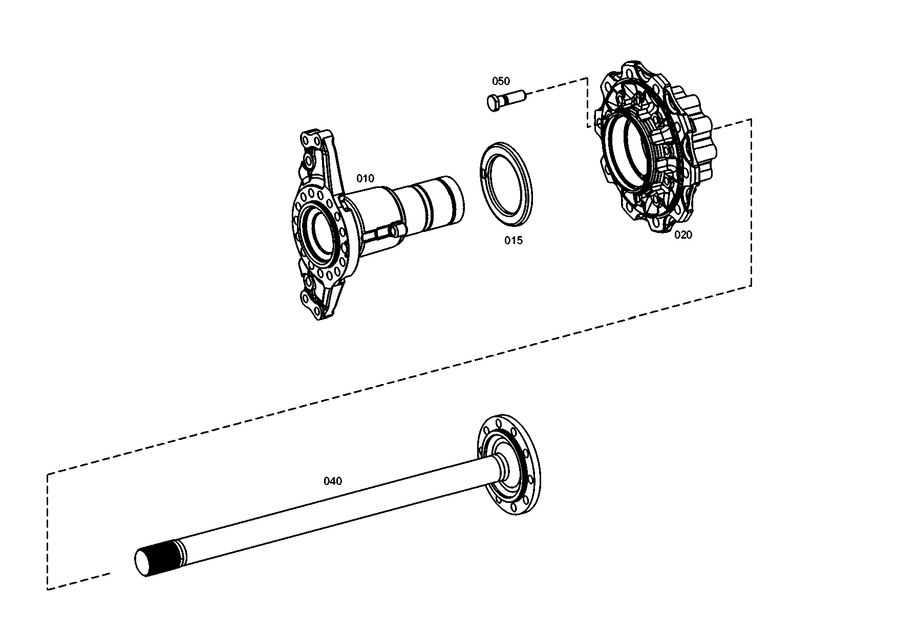 drawing for MAN 36.35701-0000 - HUB (figure 1)