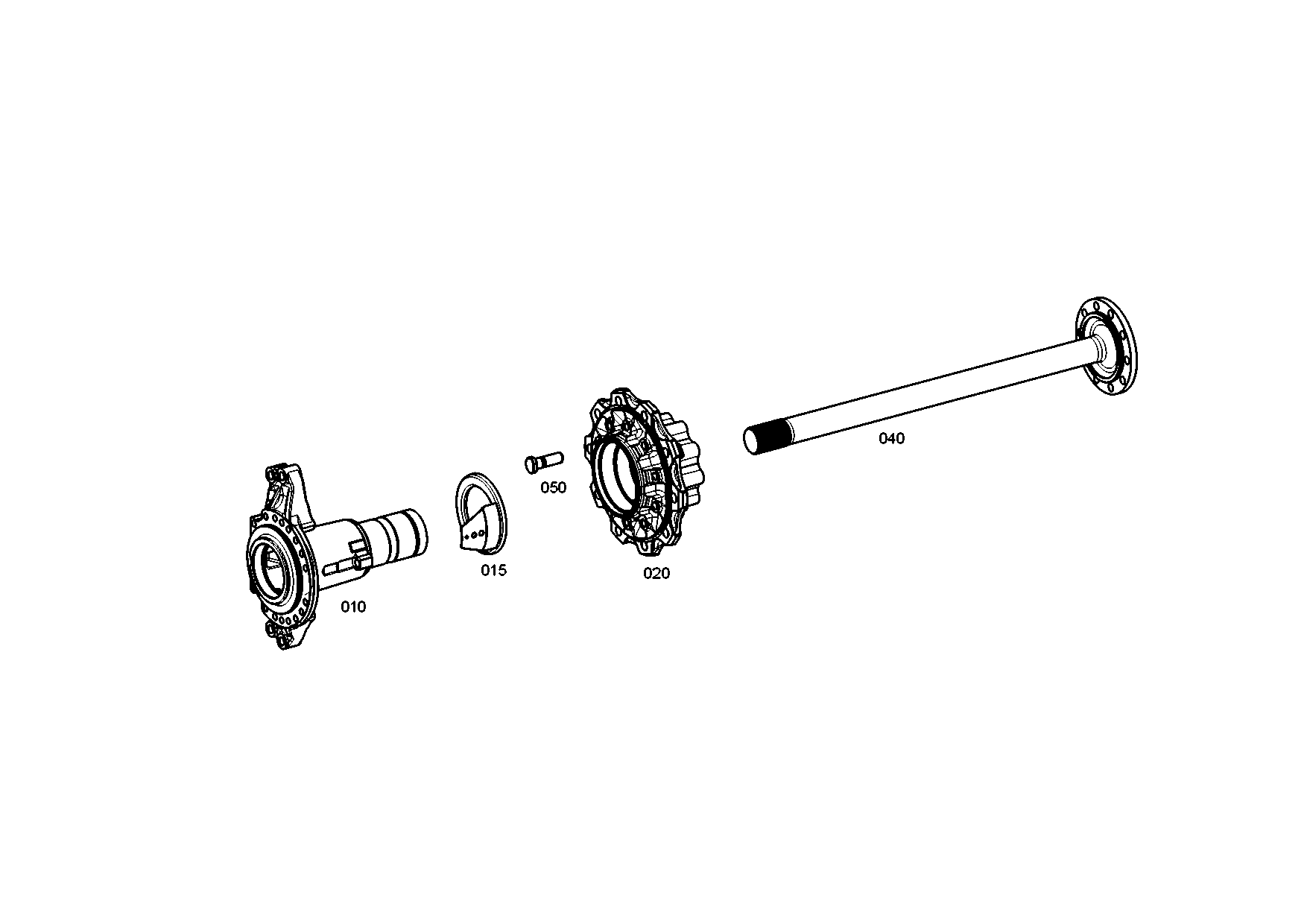 drawing for MAN 36.35701-0000 - HUB (figure 3)