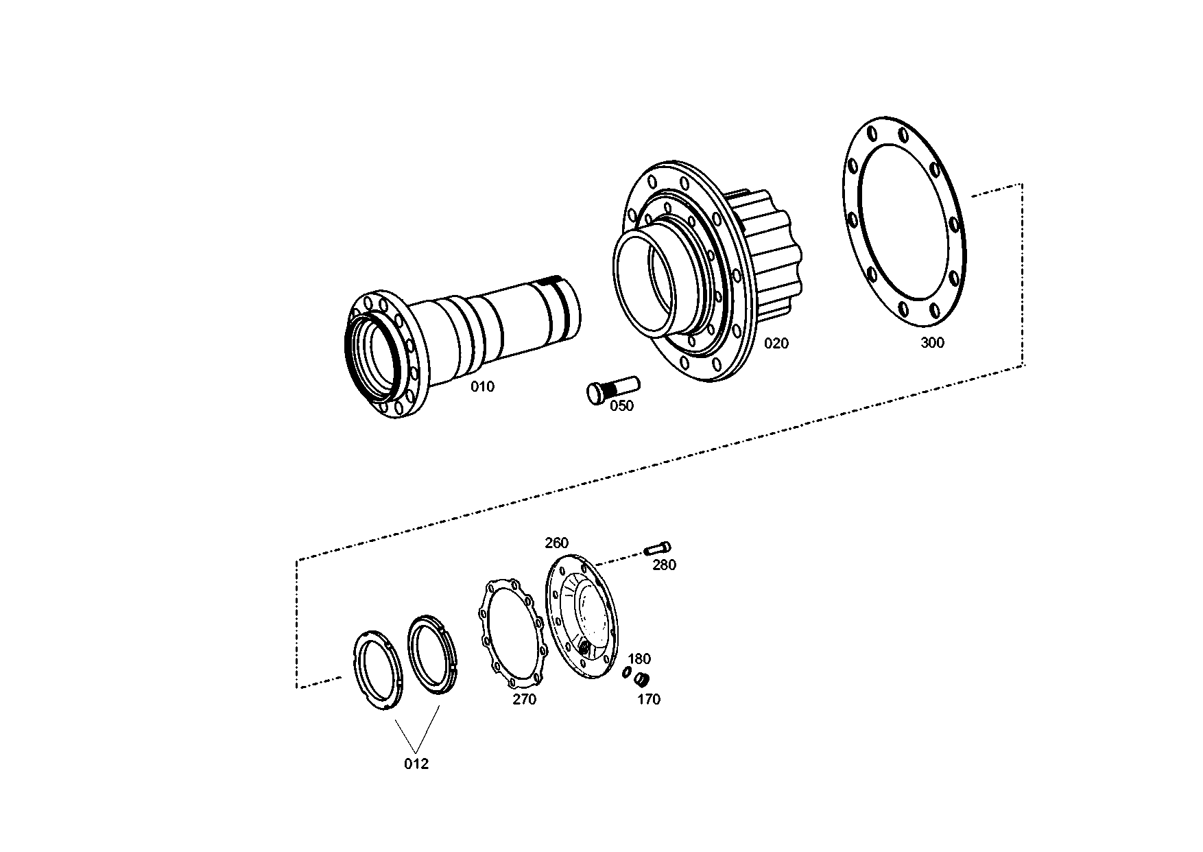drawing for TEREX EQUIPMENT LIMITED 955707 - WHEEL STUD (figure 1)