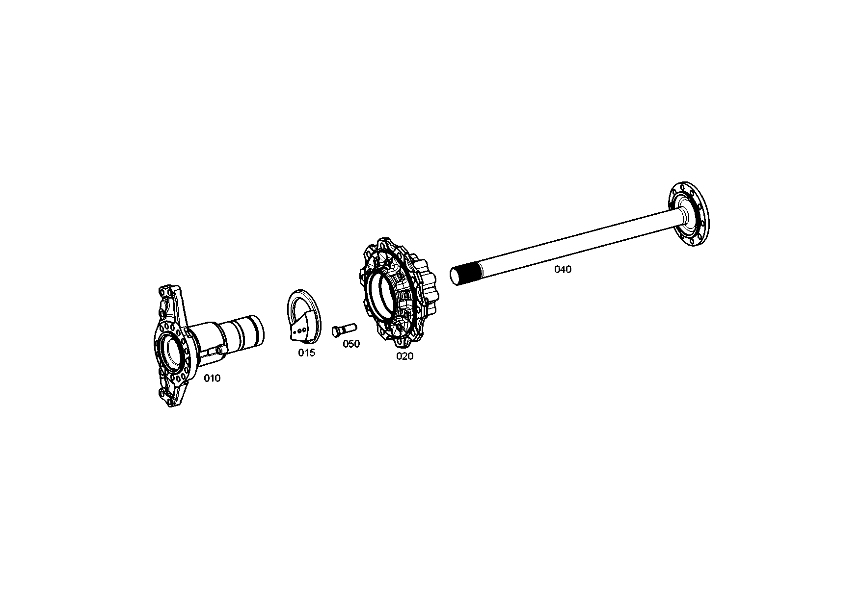 drawing for EVOBUS A0003501235 - HUB (figure 1)