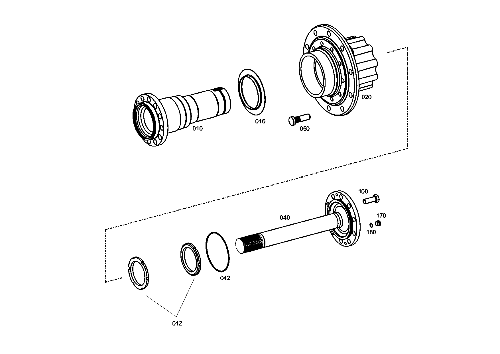 drawing for EVOBUS A0009902223 - WHEEL STUD (figure 1)