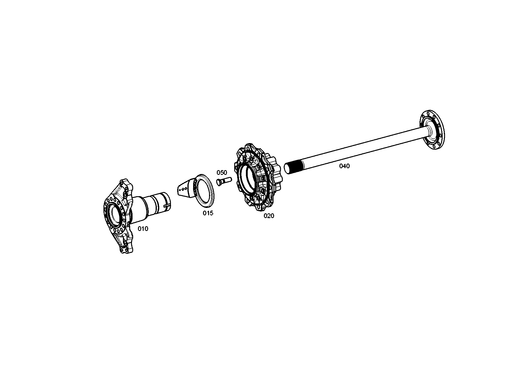 drawing for MAN 36.35701-0000 - HUB (figure 4)