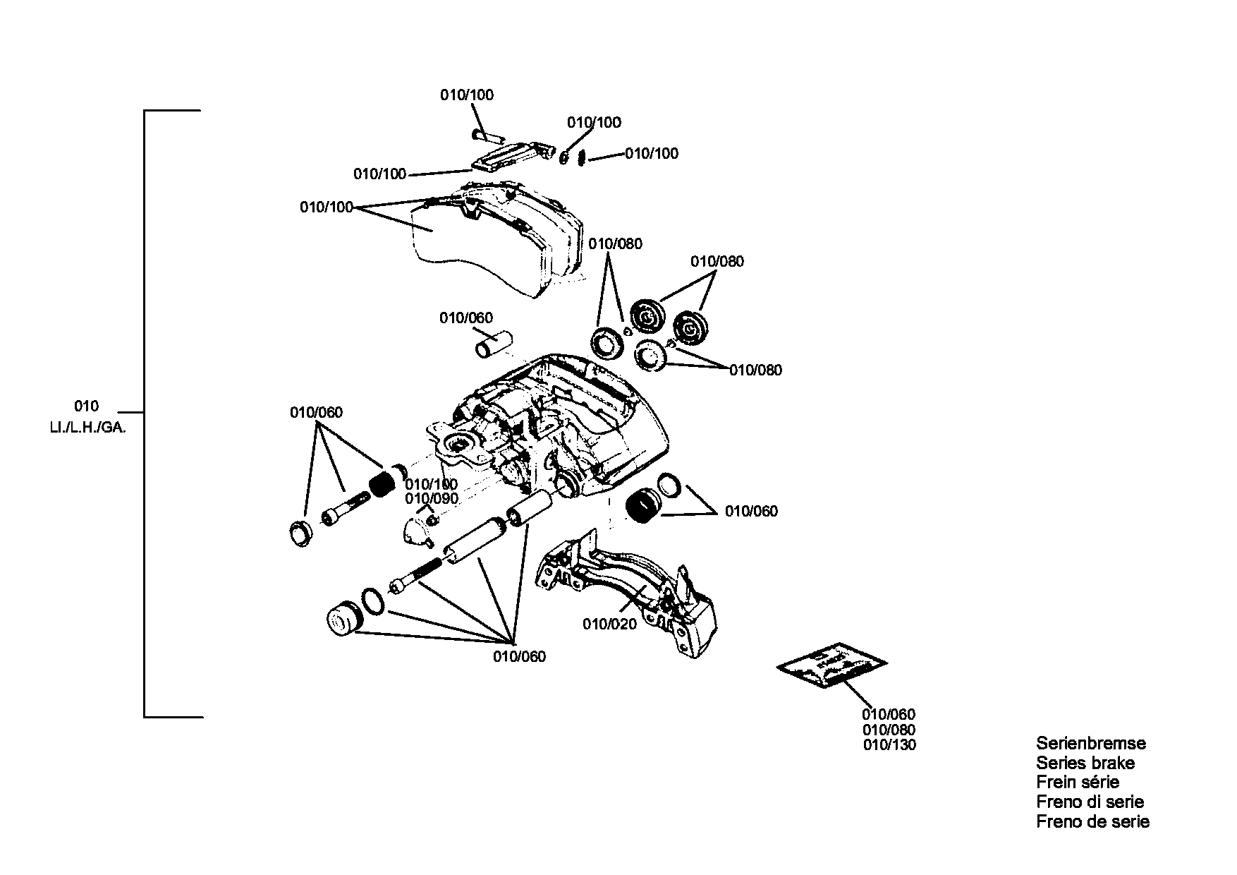 drawing for EVOBUS A0024202801 - DISC BRAKE (figure 2)