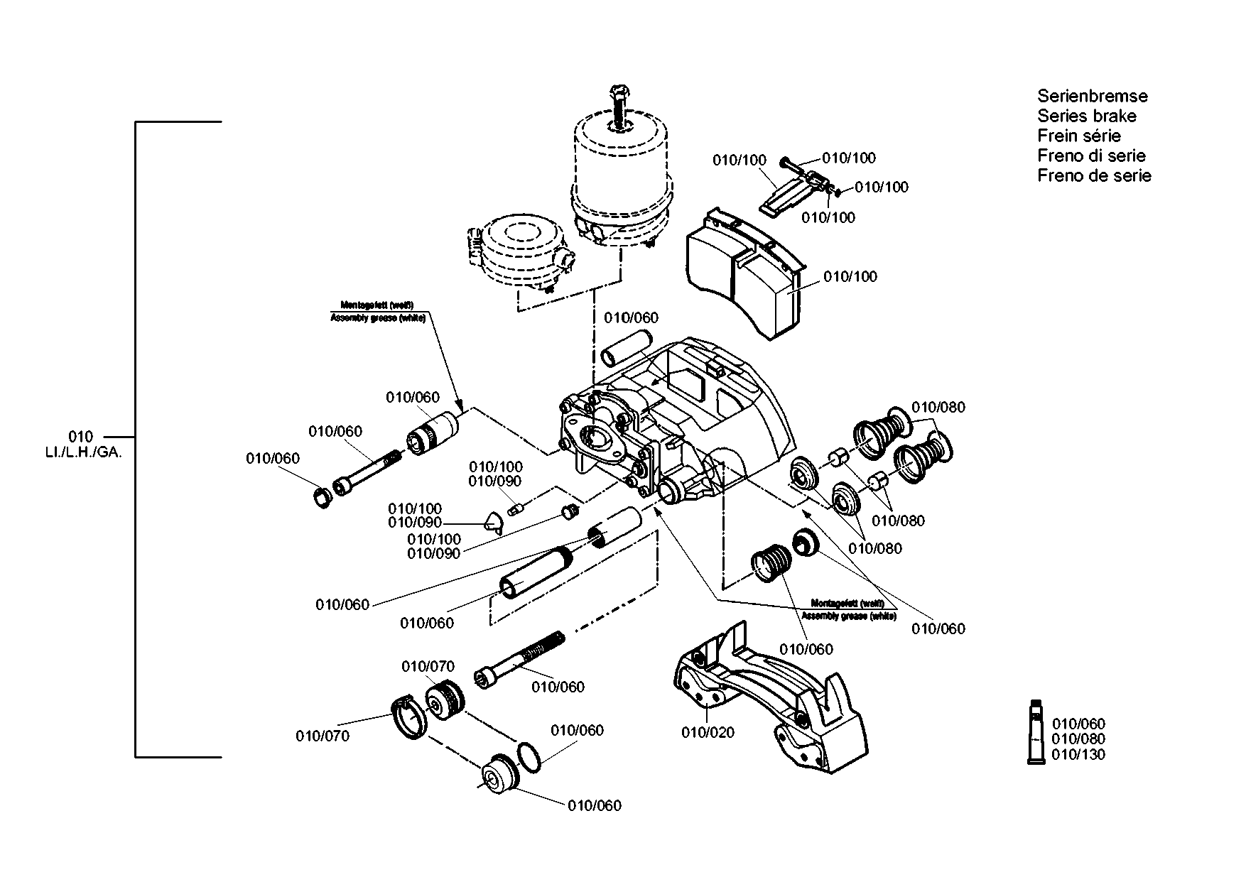 drawing for EVOBUS A0024202801 - DISC BRAKE (figure 5)