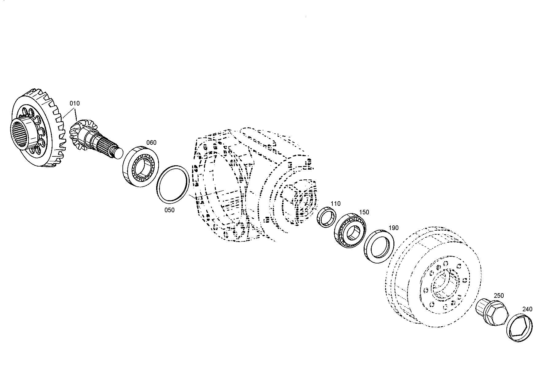 drawing for LIEBHERR GMBH 7619981 - HOLLOW/UNION SCREW (figure 1)