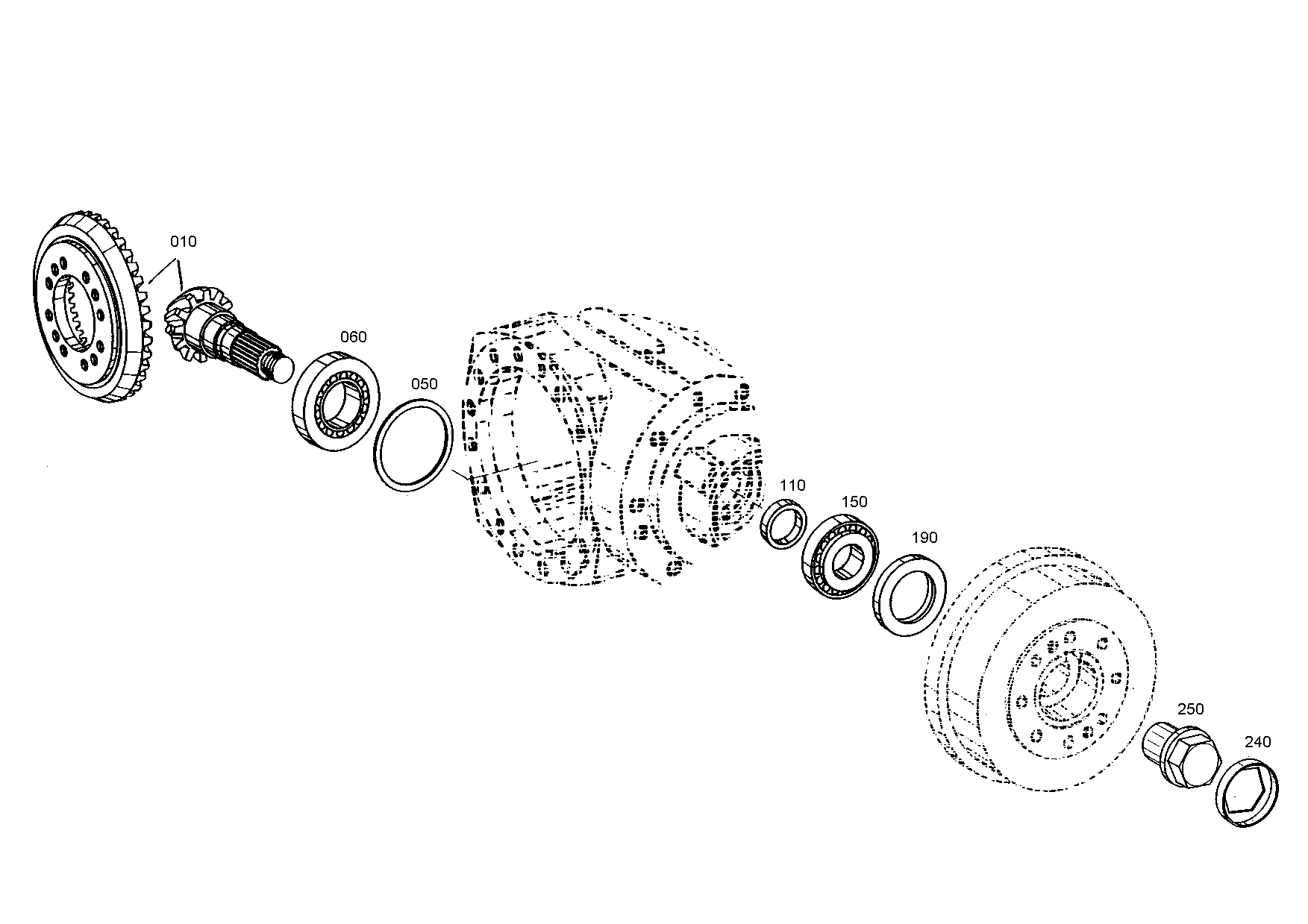 drawing for LIEBHERR GMBH 7619981 - HOLLOW/UNION SCREW (figure 4)