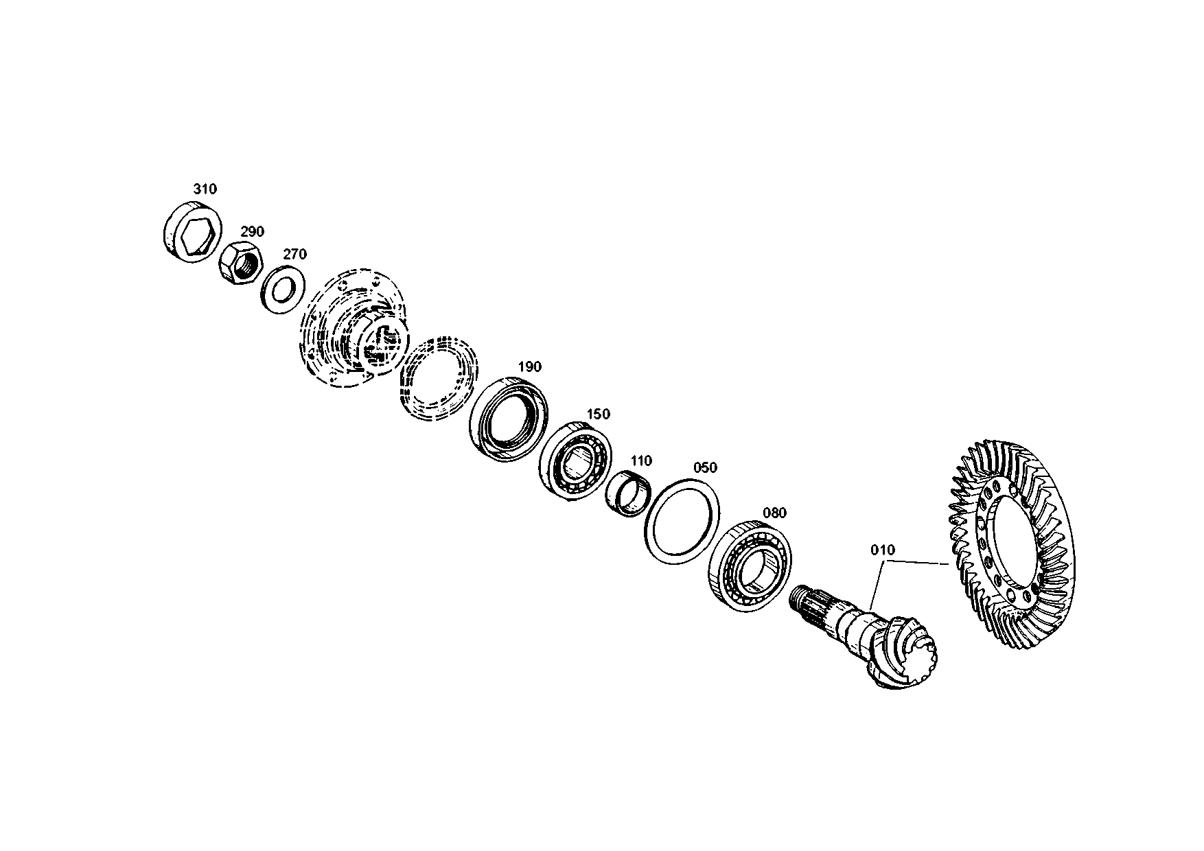 drawing for MAN 390421055 - SHAFT SEAL (figure 1)