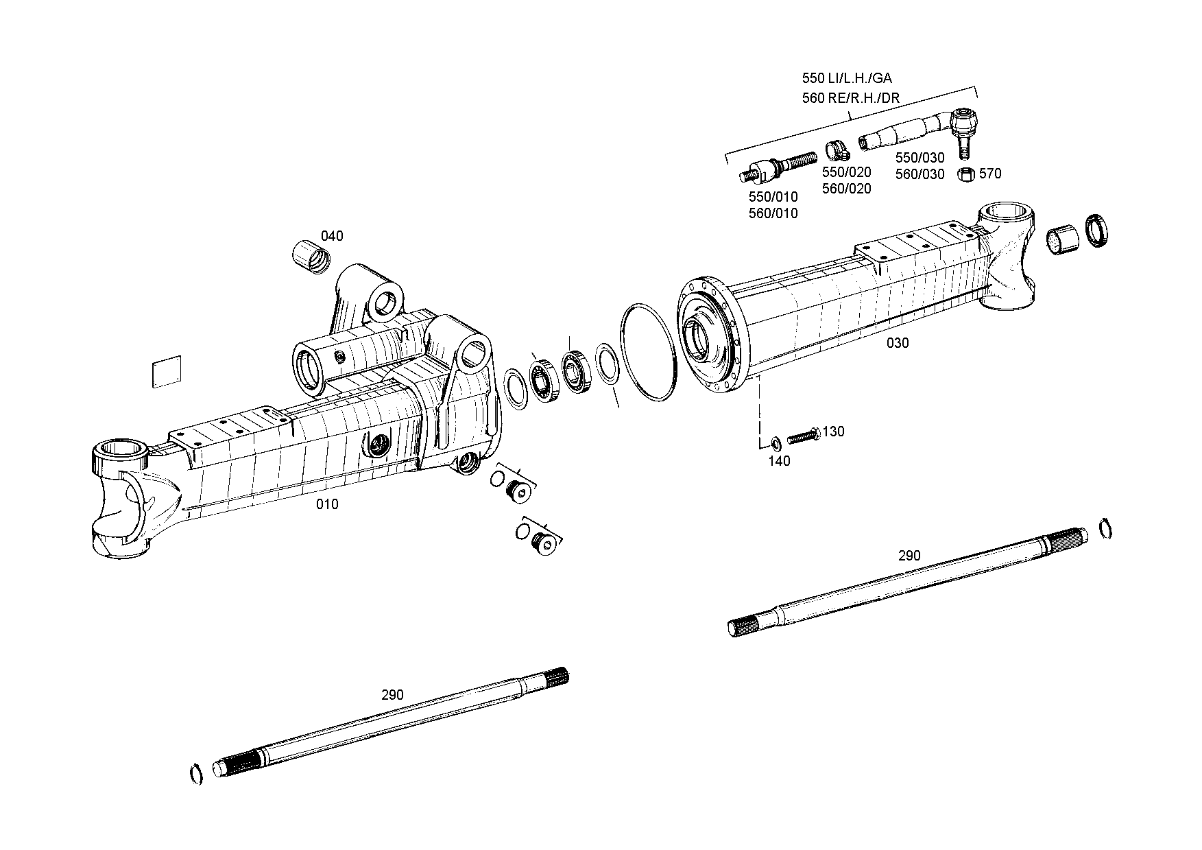 drawing for LIEBHERR GMBH 7027750 - TIE ROD (figure 2)