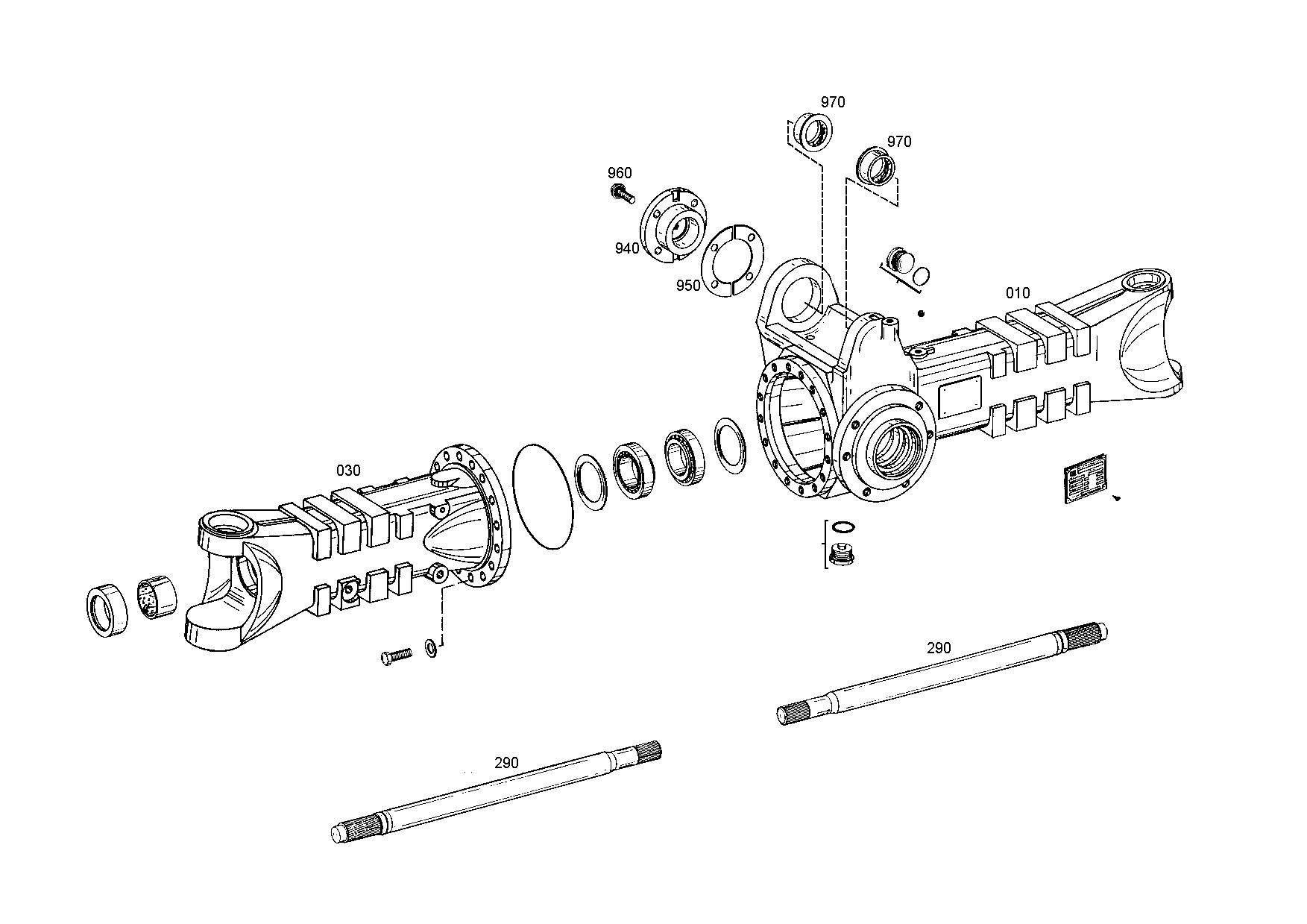 drawing for LIEBHERR GMBH 7623426 - STUB SHAFT (figure 1)
