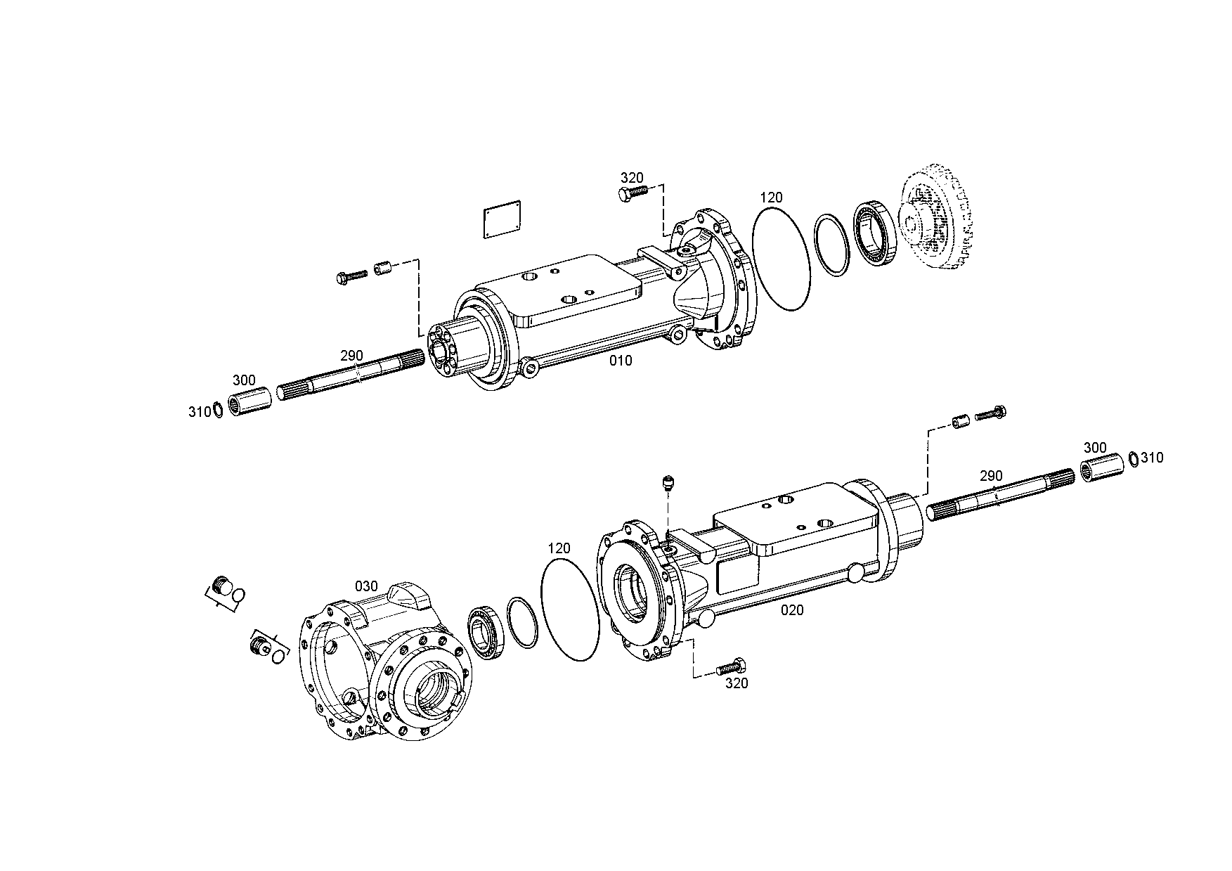 drawing for WEIDEMANN GMBH & CO. KG 1000213605 - AXLE CASING (figure 1)